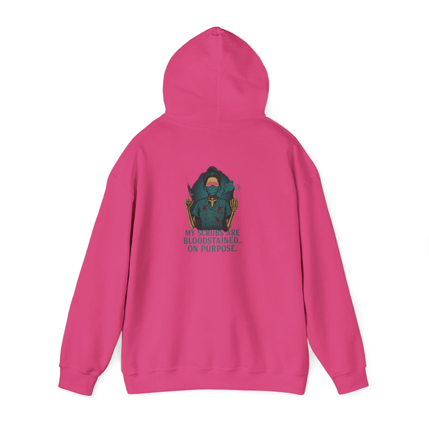 Bloodstained Purpose Hoodie - Unisex Heavy Blend Sweatshirt, Casual Wear, Gift for Him/Her, Halloween Apparel, Cozy Style