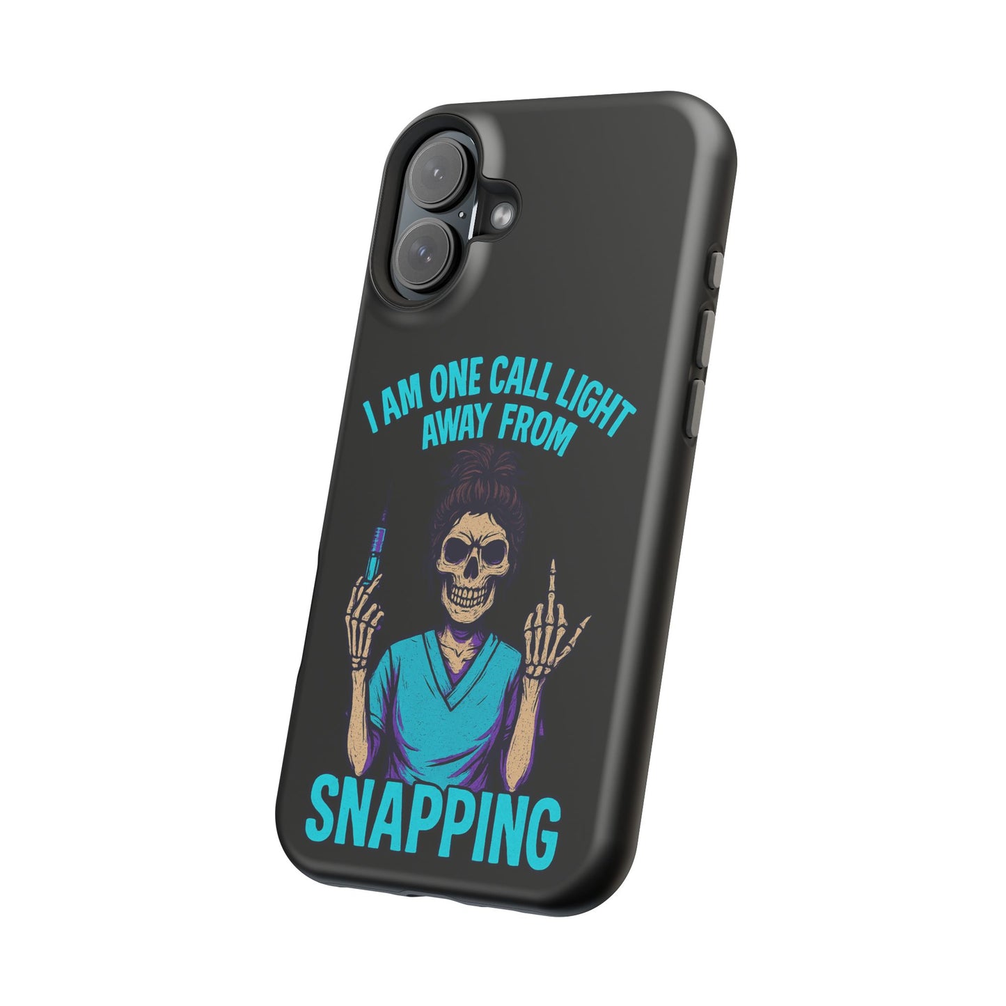 Mobile Phone Case, Funny Phone Cover, Gift for Nurses, Halloween Accessory, Skull Design