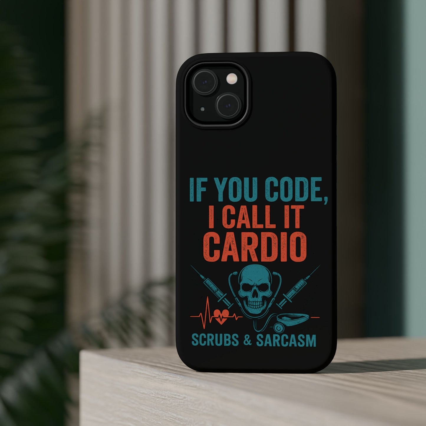 Magnetic Phone Cases for Nurses, Funny Code Humor, Cute Sarcastic Gifts, Tech Accessories, Medical Profession, Unique Design