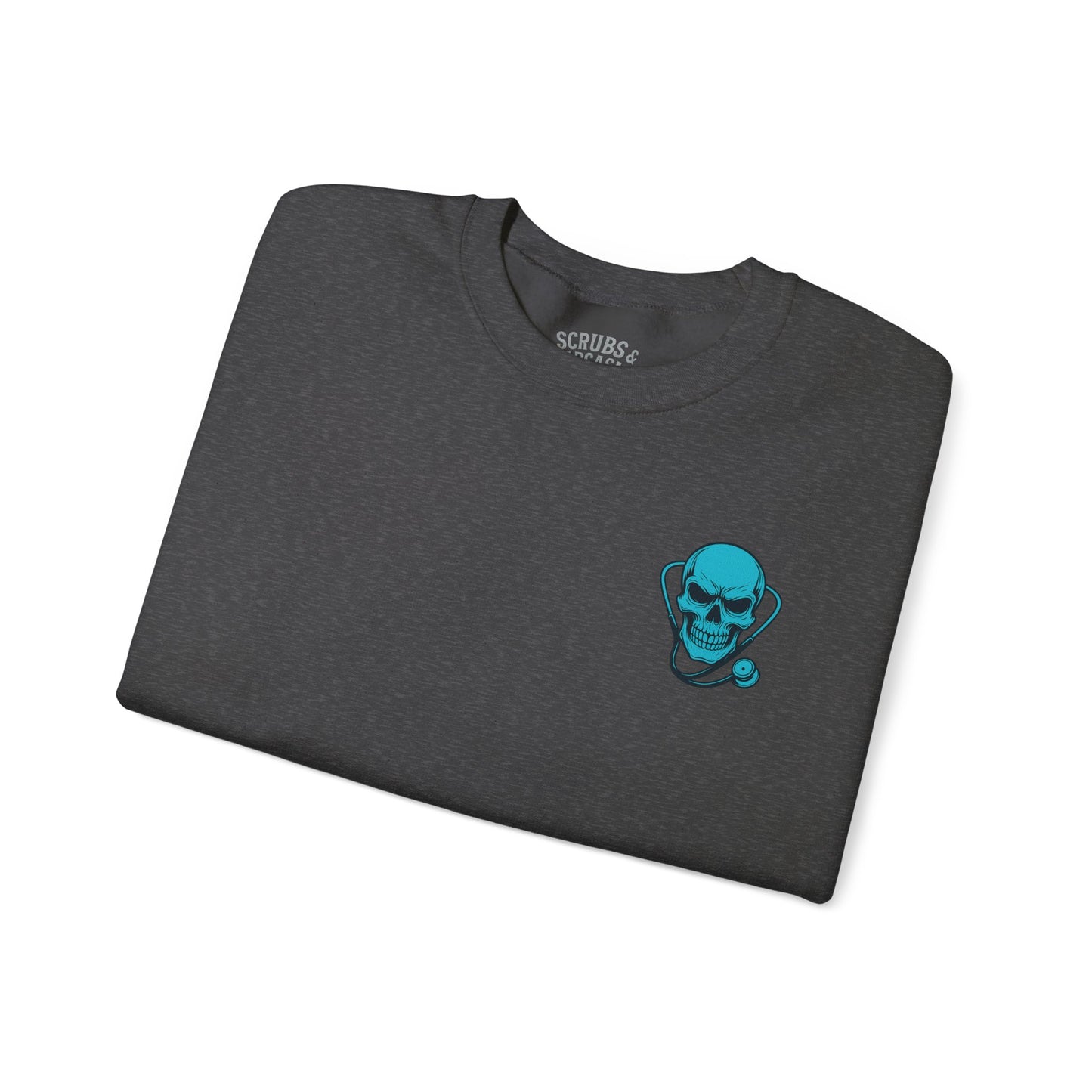 Skull Graphics Sweatshirt - Trendy Unisex Crewneck, Casual Streetwear, Gift for Him/Her, Halloween Apparel, Edgy Outfit