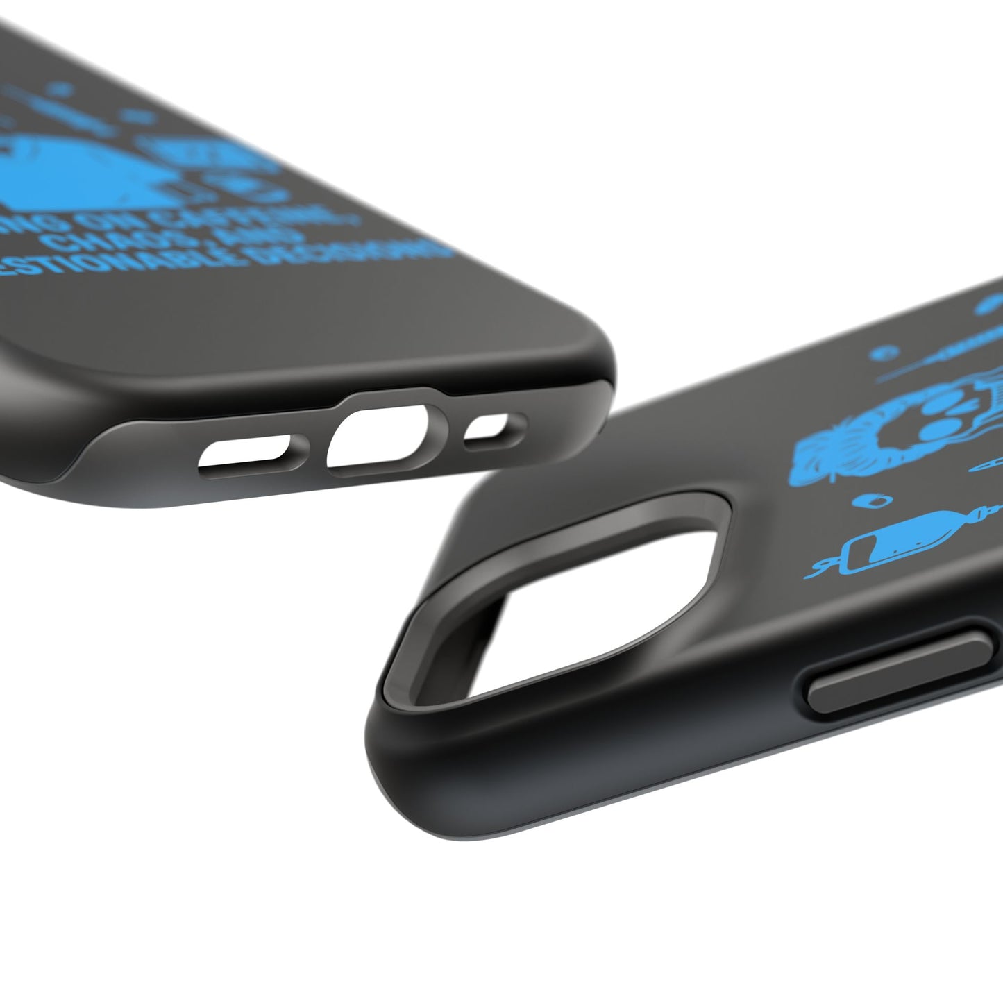 Running on Caffeine, Chaos, and Questionable Decisions” – Nurse Life Phone Case
