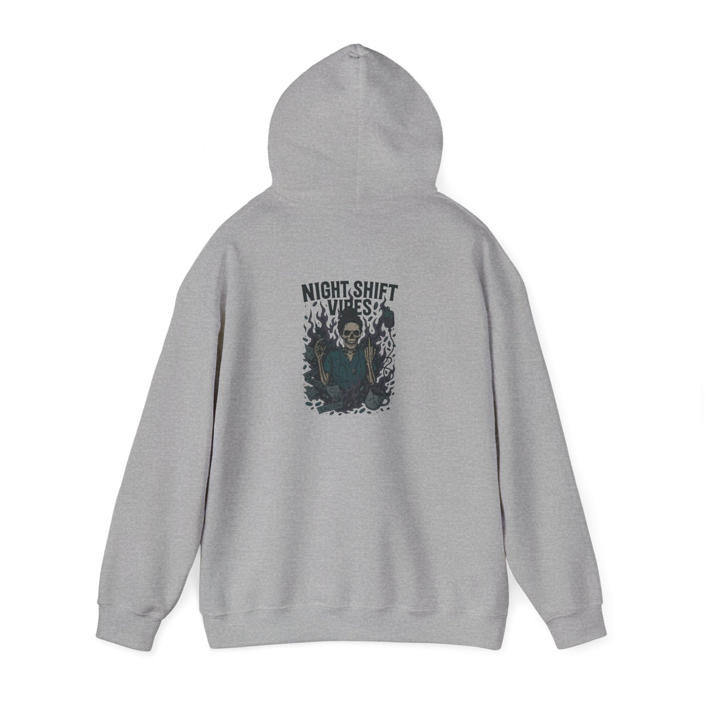 “Night Shift Vibes” – Sarcastic Nurse Hoodie
