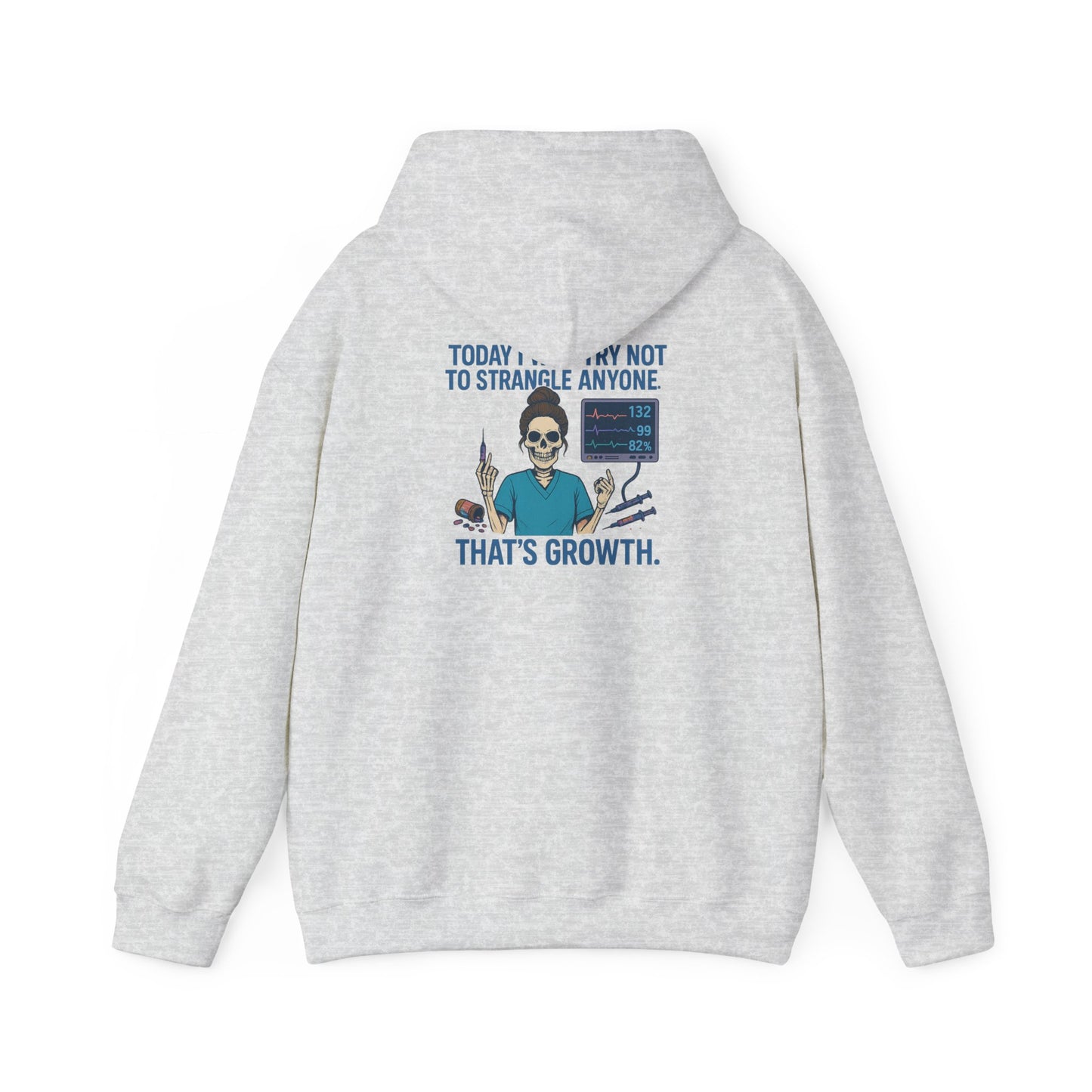 Growth Mindset Hoodie, Funny Motivational Sweatshirt, Original Graphic Pullover, Comfortable Casual Wear, Gift for Friends