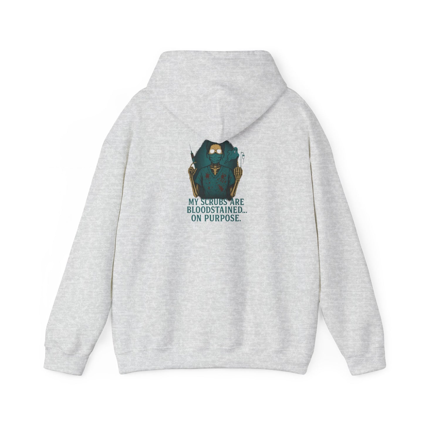 Bloodstained Purpose Hoodie - Unisex Heavy Blend Sweatshirt, Casual Wear, Gift for Him/Her, Halloween Apparel, Cozy Style