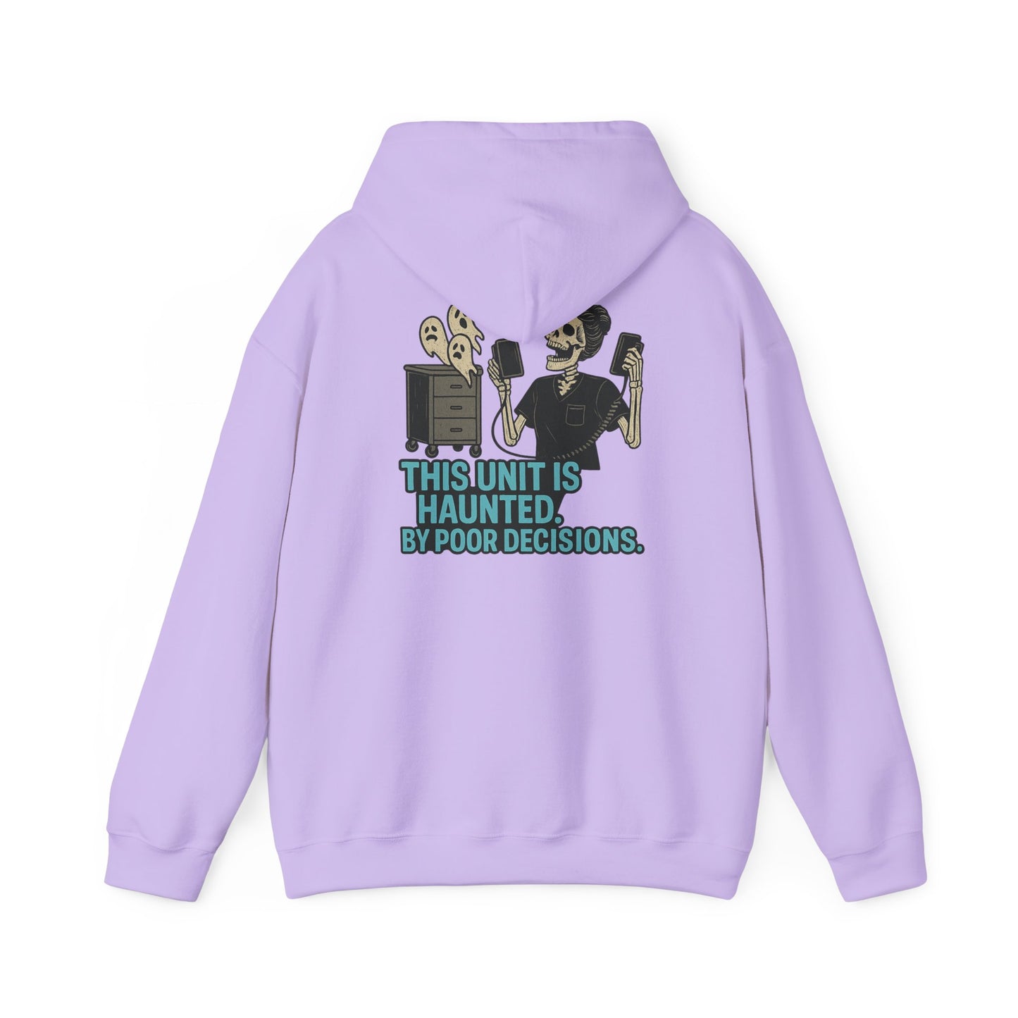 Halloween Haunted Sweatshirt, Unisex Hooded Sweatshirt, Spooky Gifts, Funny Halloween Apparel, Gifts for Him, Her, and Them