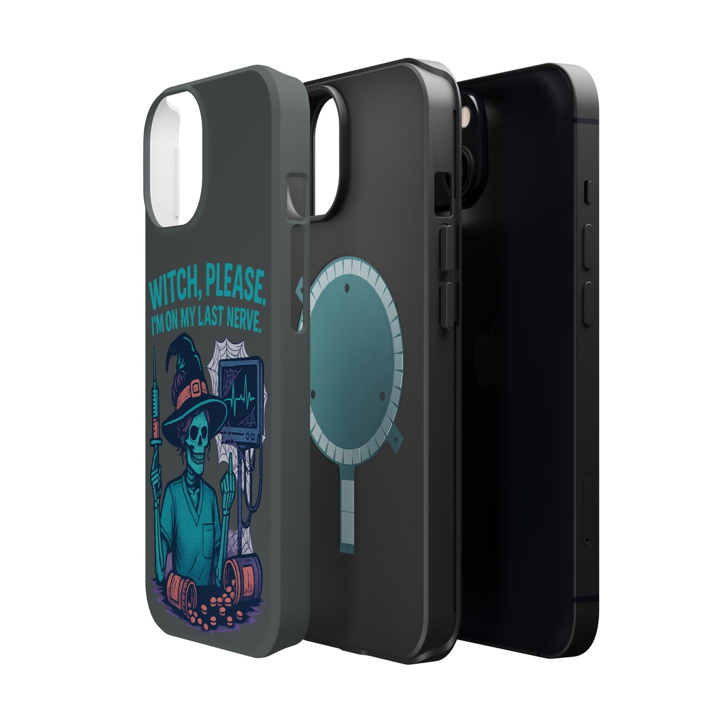 Spooky Phone Case: Witch Please! I'm On My Last Nerve, Halloween Gift, Cute Phone Accessory, Unique Tough Case, Funny Phone Protection