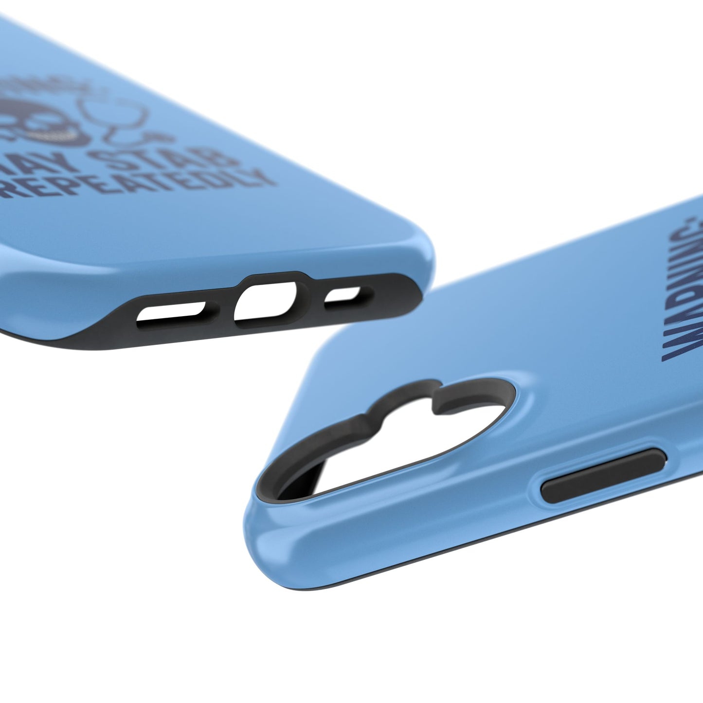 Warning May Stab Repeatedly Phone Case | Quirky Medical Humor, Gift for Healthcare Workers, Fun Phone Accessories, Doctors' Gift, Nurse Gift