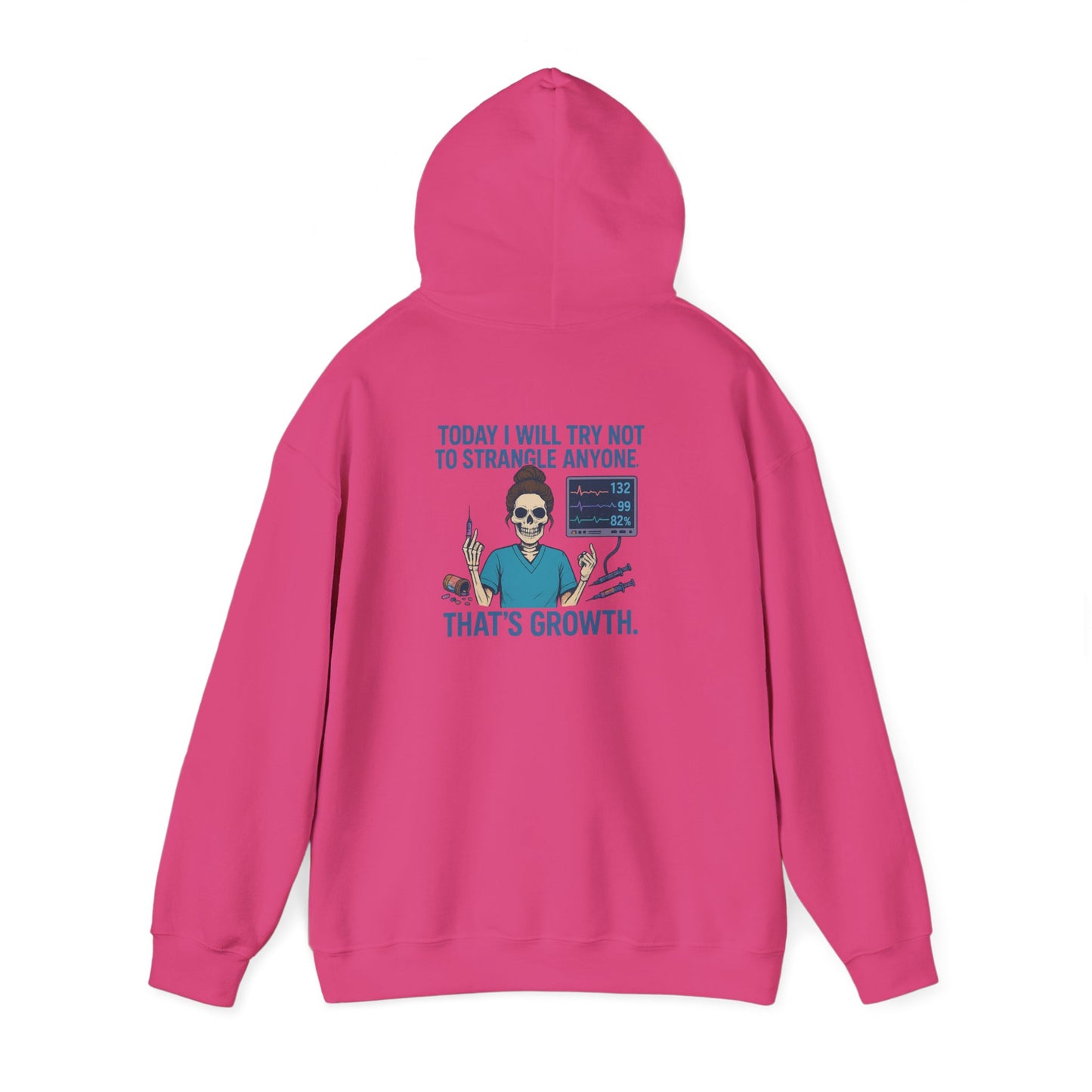 Growth Mindset Hoodie, Funny Motivational Sweatshirt, Original Graphic Pullover, Comfortable Casual Wear, Gift for Friends