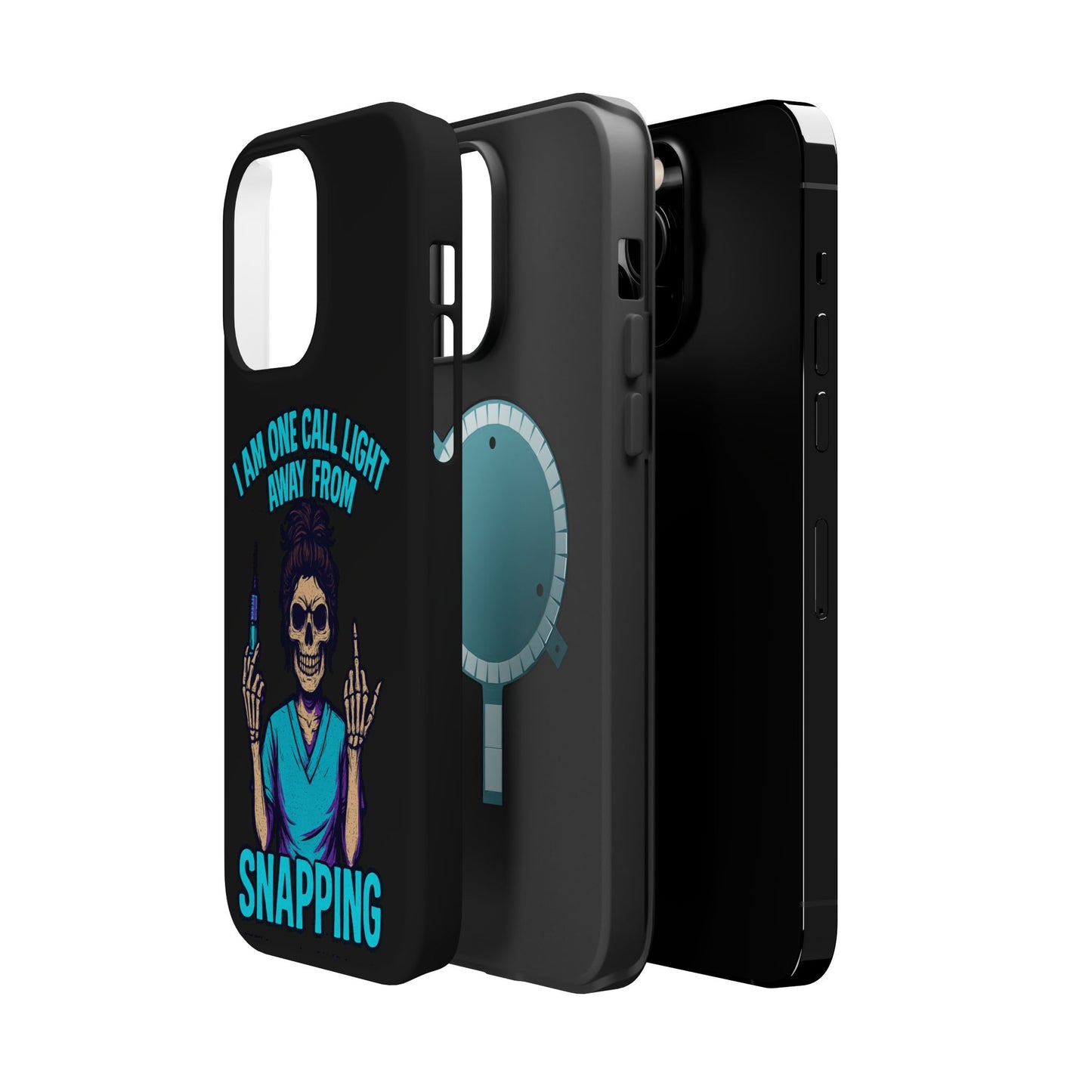 Mobile Phone Case, Funny Phone Cover, Gift for Nurses, Halloween Accessory, Skull Design