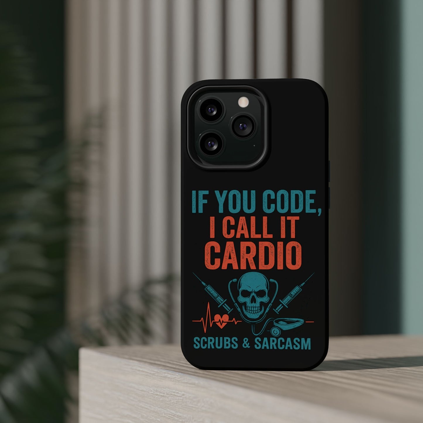 Magnetic Phone Cases for Nurses, Funny Code Humor, Cute Sarcastic Gifts, Tech Accessories, Medical Profession, Unique Design