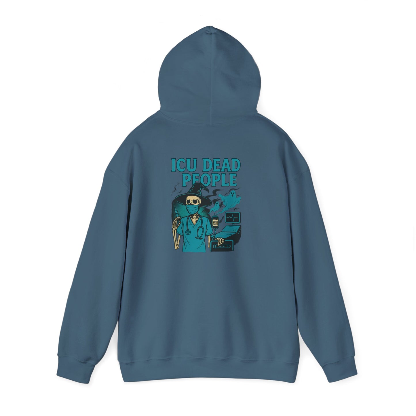 Funny ICU Dead People Hoodie, Healthcare Humor Sweatshirt, Gifts for Medical Workers, Nurse Appreciation, Casual Wear