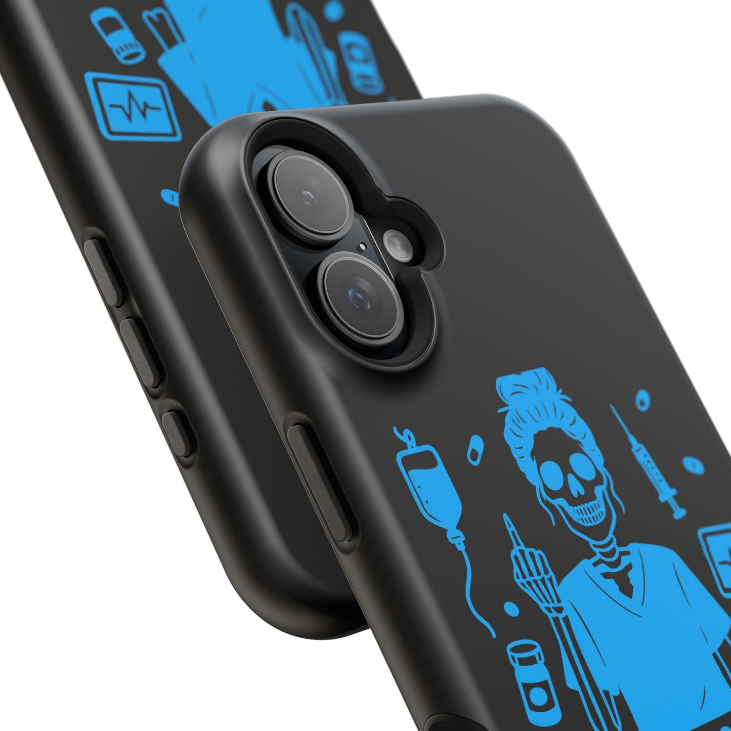 Running on Caffeine, Chaos, and Questionable Decisions” – Nurse Life Phone Case