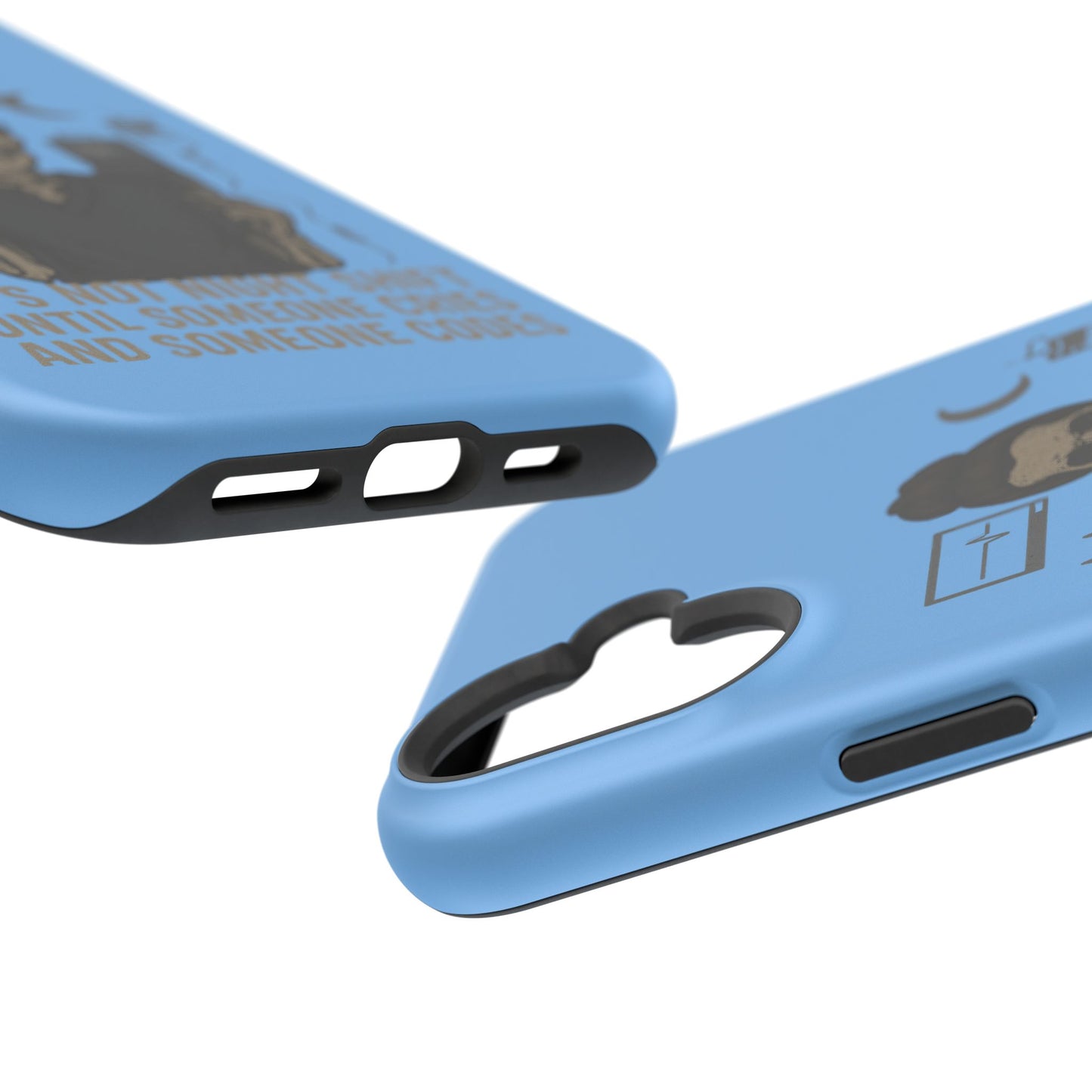 “It’s Not Night Shift Until Someone Cries and Someone Codes” – Nurse Chaos Phone Case
