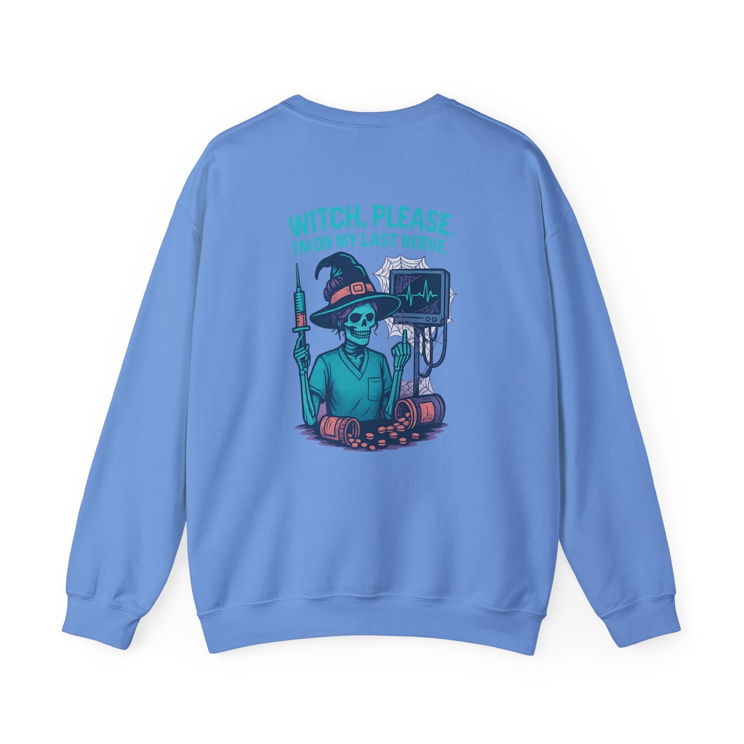 Witch Please Sweatshirt, Unisex Crewneck, Fall Fashion, Halloween Gift, Spooky Vibes, Casual Comfort