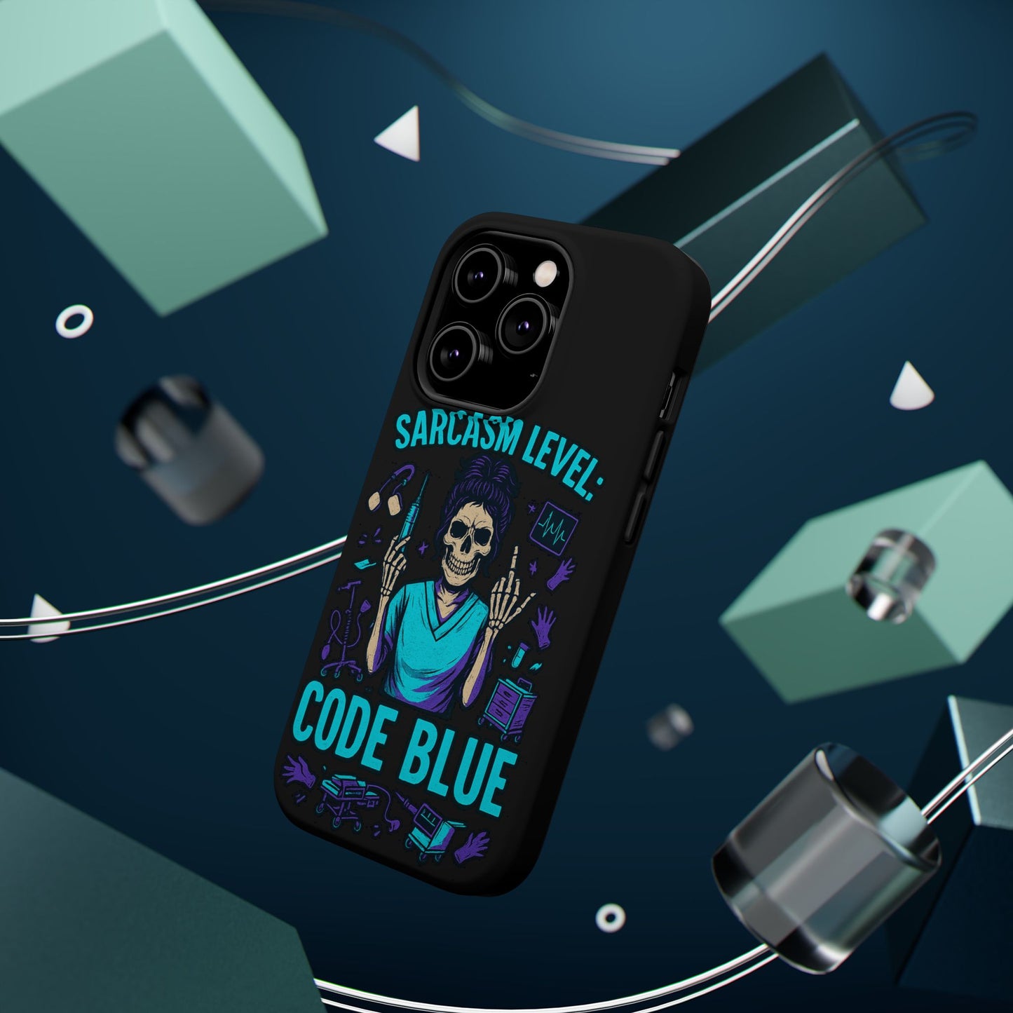 Sassy Medical Humor Phone Case - Sarcasm Level: Code Blue, Nurse Gift, Healthcare Humor, Medical Professional Accessory, Unique Phone Cover