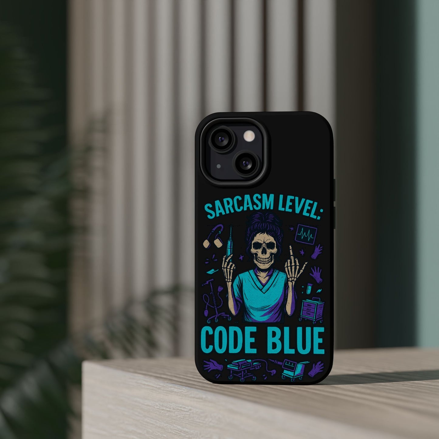 Sassy Medical Humor Phone Case - Sarcasm Level: Code Blue, Nurse Gift, Healthcare Humor, Medical Professional Accessory, Unique Phone Cover