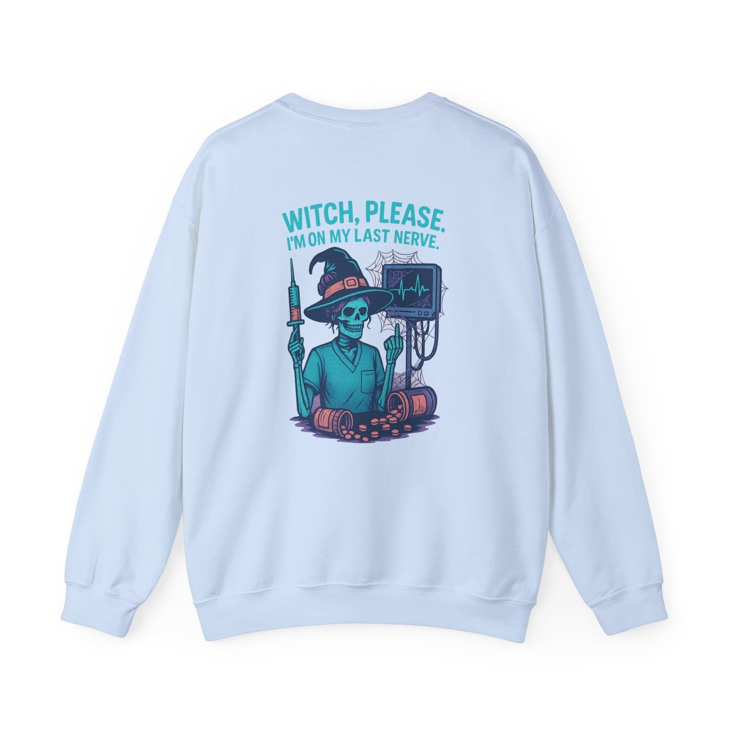Witch Please Sweatshirt, Unisex Crewneck, Fall Fashion, Halloween Gift, Spooky Vibes, Casual Comfort