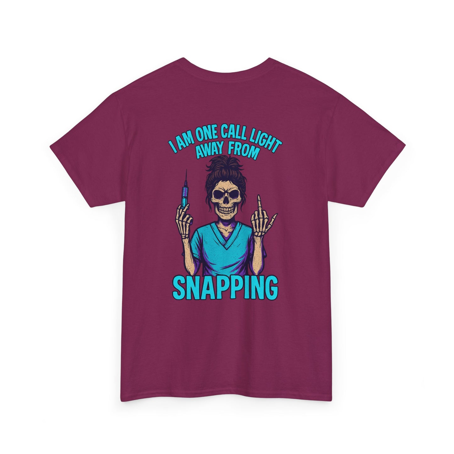 Skeleton Nurse Tee, Fun Graphic Tee, Unisex Cotton T-Shirt, Halloween Costume Shirt, Nurse Appreciation Gift, Medical Humor Outfit