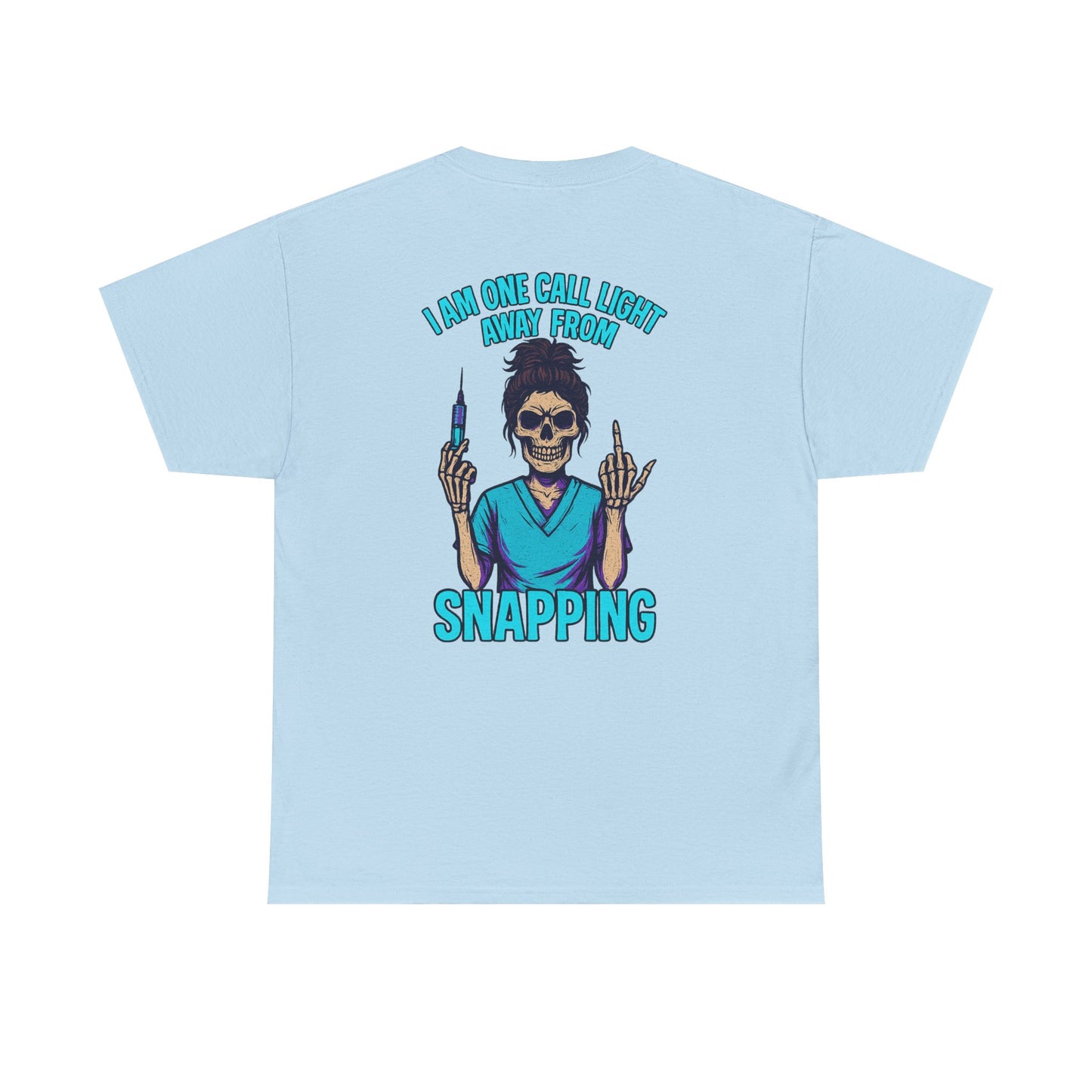 Skeleton Nurse Tee, Fun Graphic Tee, Unisex Cotton T-Shirt, Halloween Costume Shirt, Nurse Appreciation Gift, Medical Humor Outfit