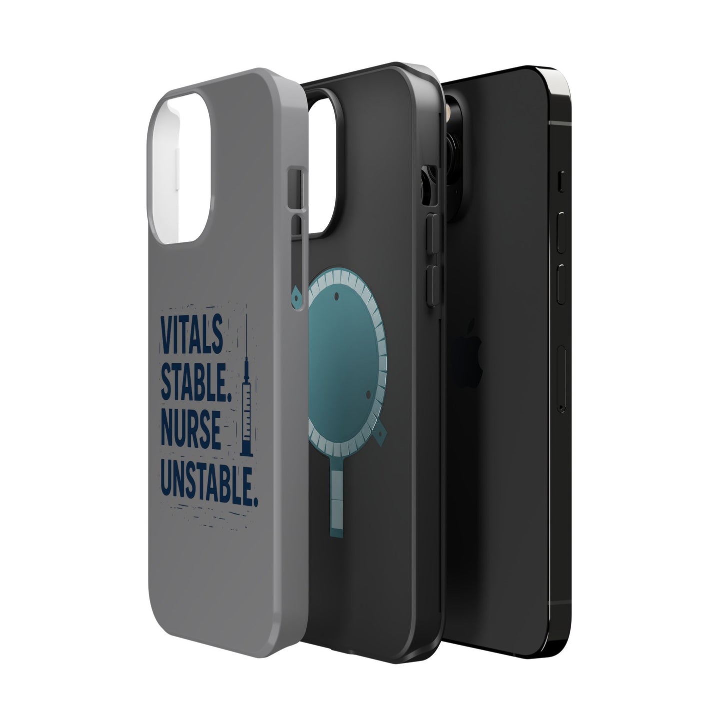 “Vitals Stable. Nurse Unstable.” – Sarcastic Nurse Phone Case