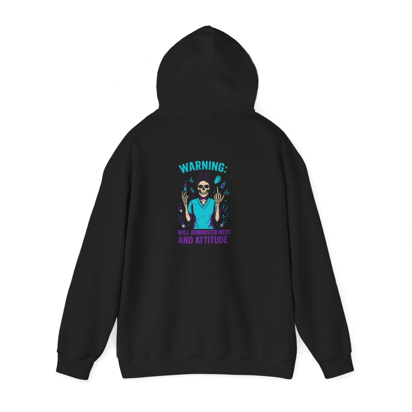 Vibrant Attitude Hoodie, Unisex Graphics Sweatshirt, Bold Statement Sweatshirt, Perfect Gift for Friends, Casual Streetwear