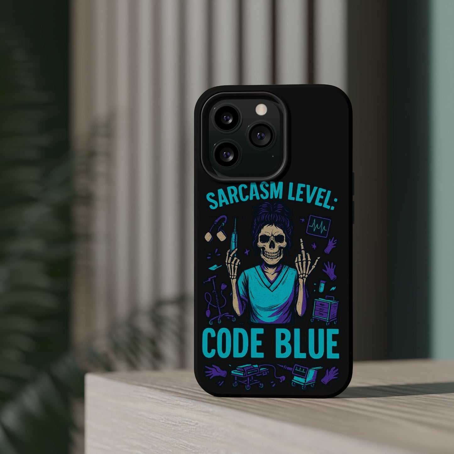 Sassy Medical Humor Phone Case - Sarcasm Level: Code Blue, Nurse Gift, Healthcare Humor, Medical Professional Accessory, Unique Phone Cover