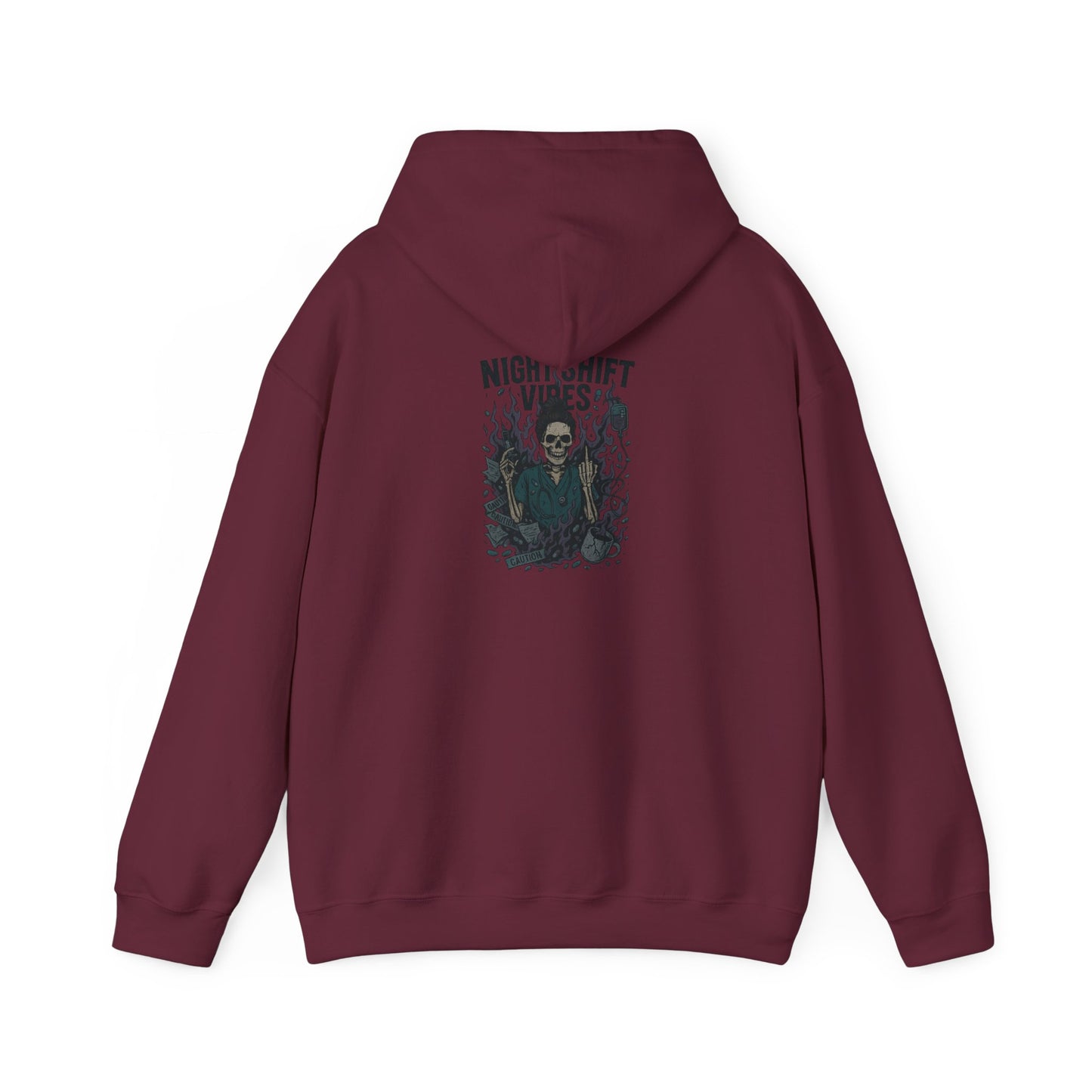 “Night Shift Vibes” – Sarcastic Nurse Hoodie
