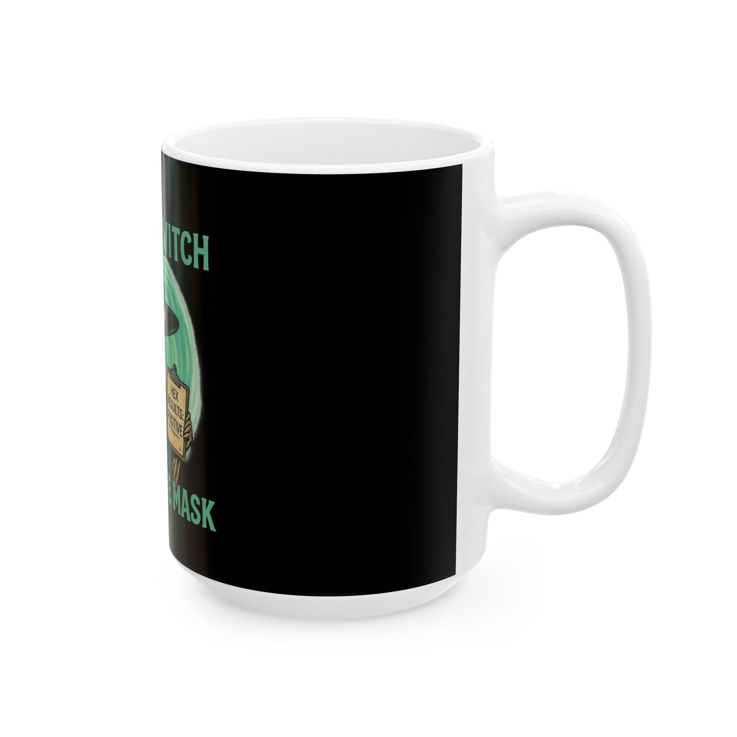 Resting Witch Face Mug - Funny Halloween Ceramic Coffee Cup for Witch Lovers, Gift for Spooky Season, Unique Halloween Decor, 11oz & 15oz
