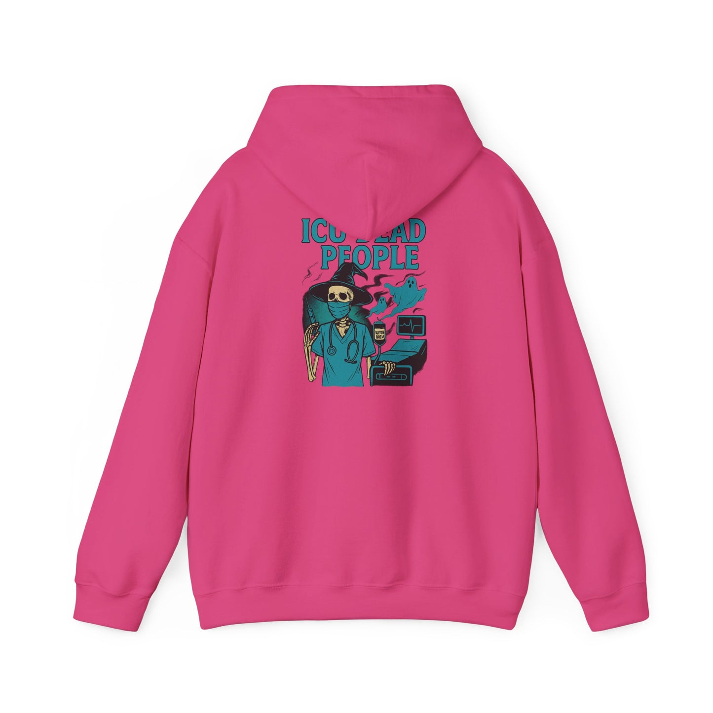 Funny ICU Dead People Hoodie, Healthcare Humor Sweatshirt, Gifts for Medical Workers, Nurse Appreciation, Casual Wear