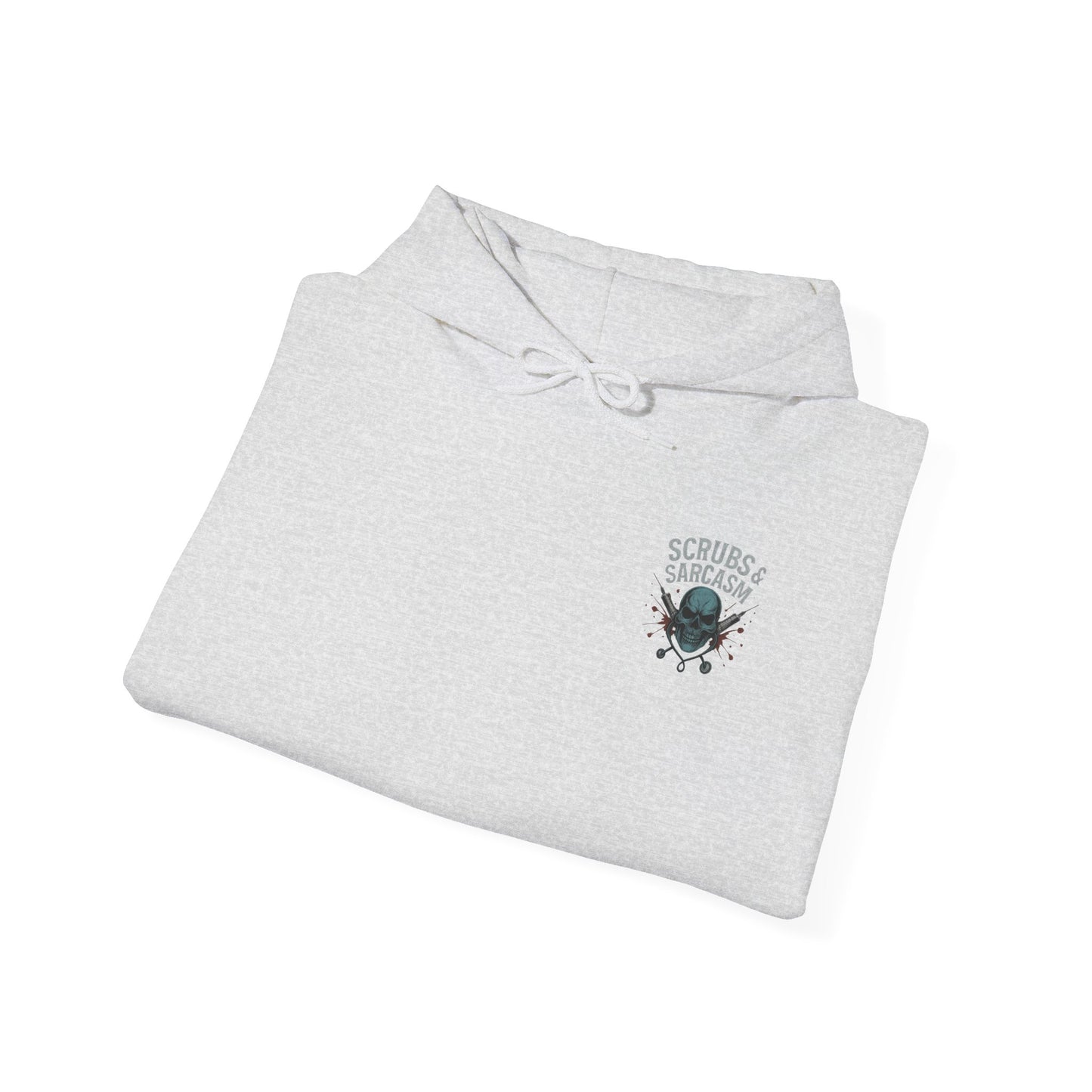 “Fluent in Sarcasm, IV Drips, and Bad Decisions” – Chaotic Nurse Hoodie