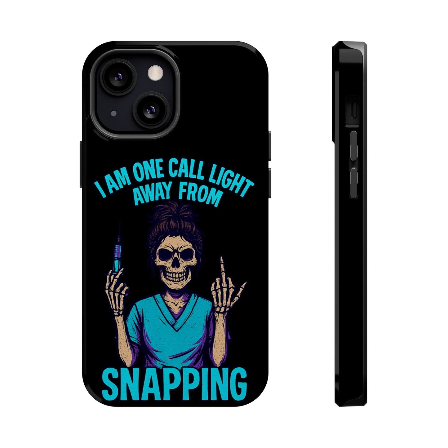 Mobile Phone Case, Funny Phone Cover, Gift for Nurses, Halloween Accessory, Skull Design