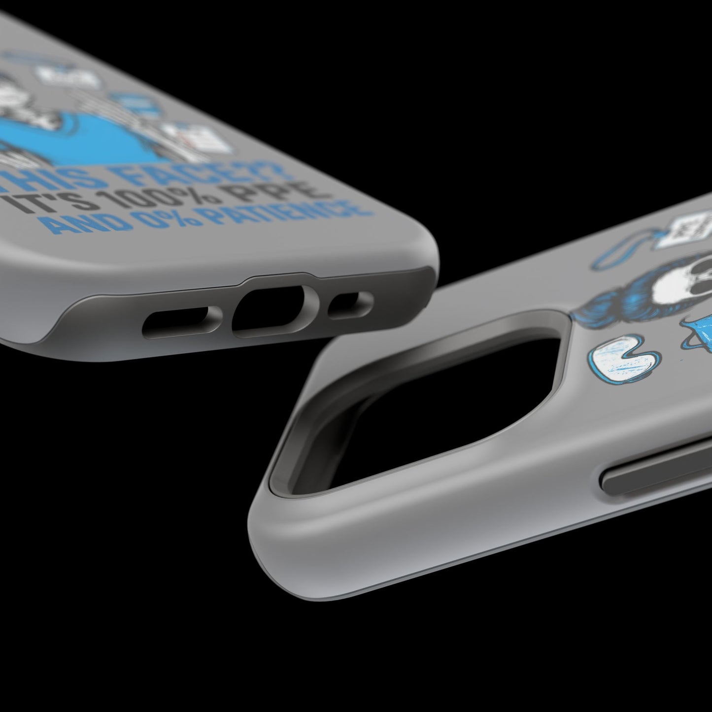 “This Face? It’s 100% PPE and 0% Patience.” – Chaos Nurse Phone Case