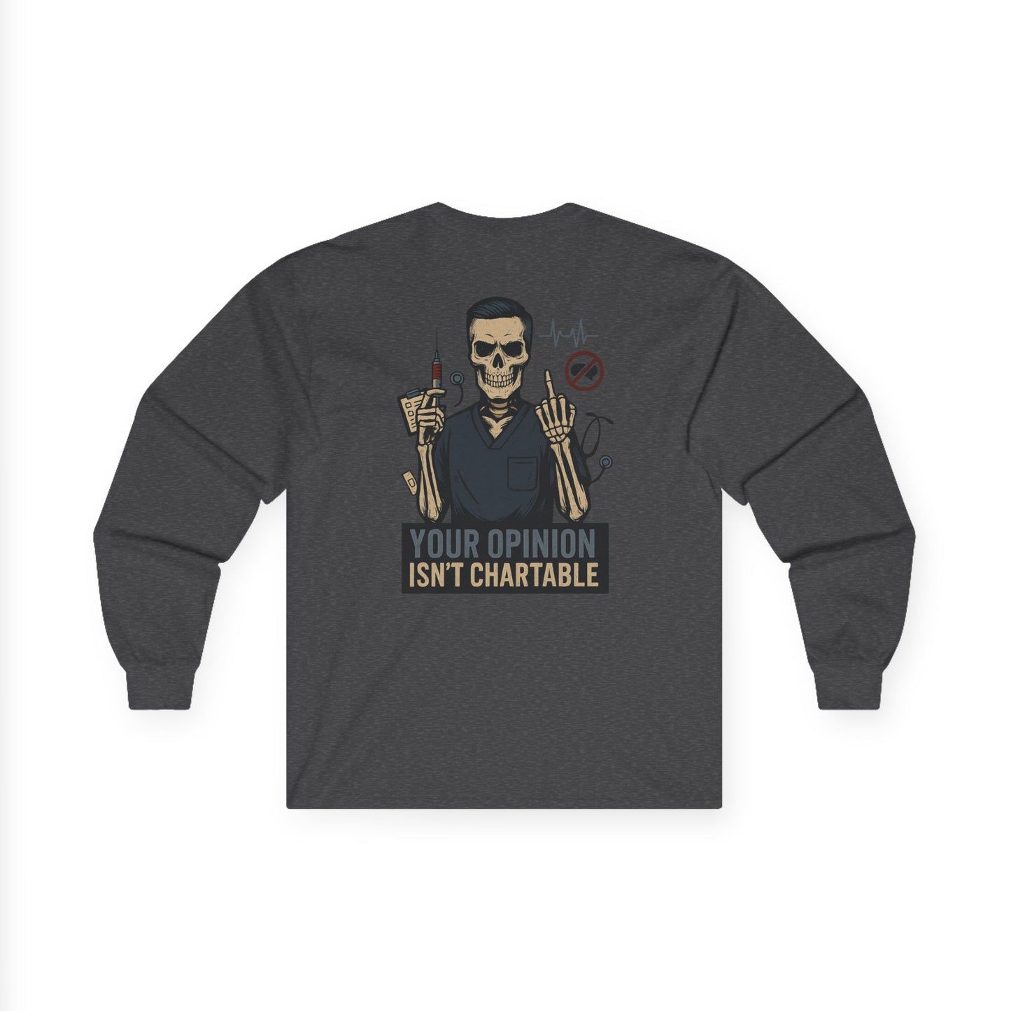 “Your Opinion Isn’t Chartable” – Men’s Long Sleeve Tee