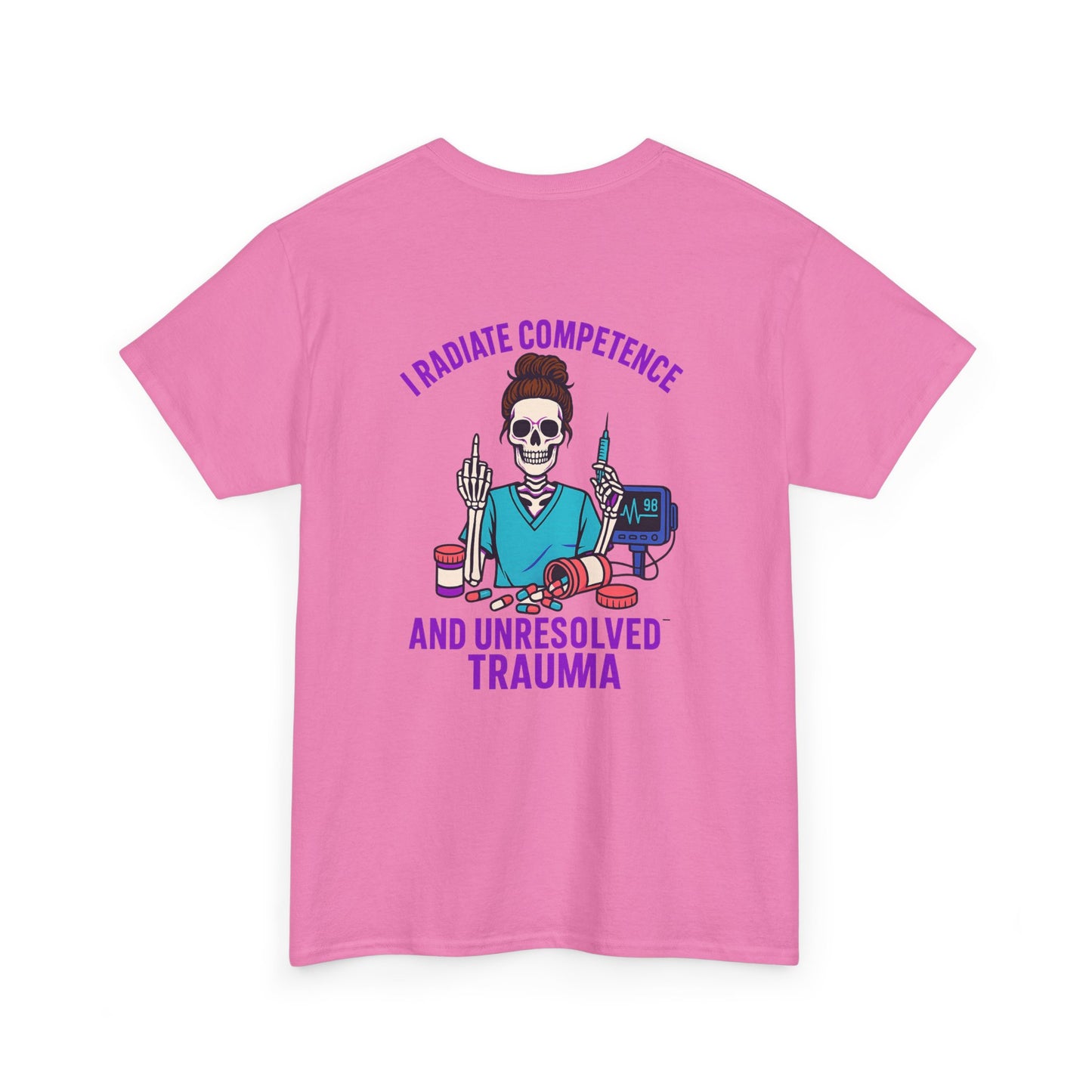 Skeleton Graphic Tee, Funny T-Shirt, Halloween Shirt, Gift for Healthcare Workers, Unisex Cotton Top, Trauma Humor Apparel