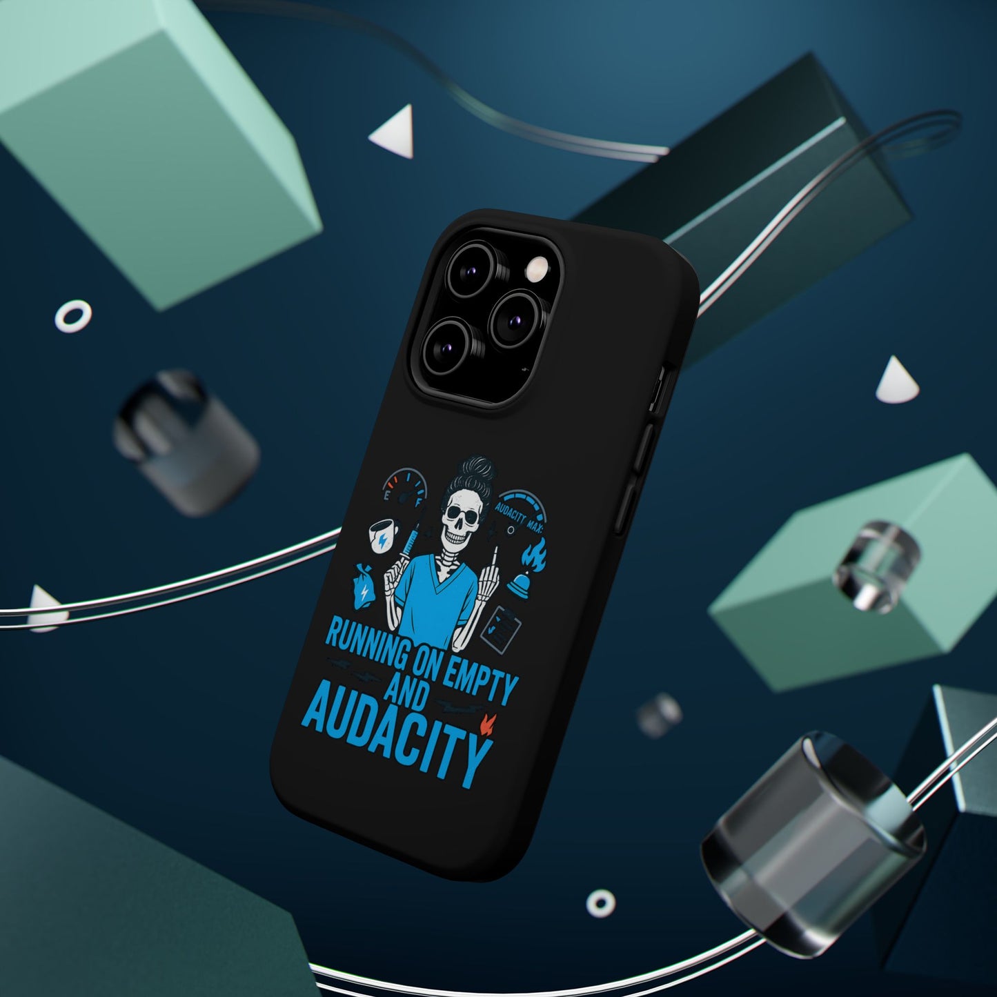 “Running on Empty and Audacity” – Nurse Chaos Phone Case