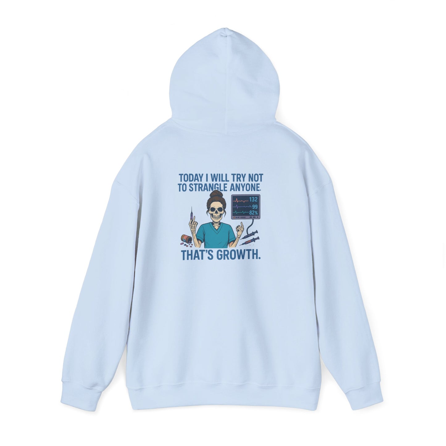 Growth Mindset Hoodie, Funny Motivational Sweatshirt, Original Graphic Pullover, Comfortable Casual Wear, Gift for Friends