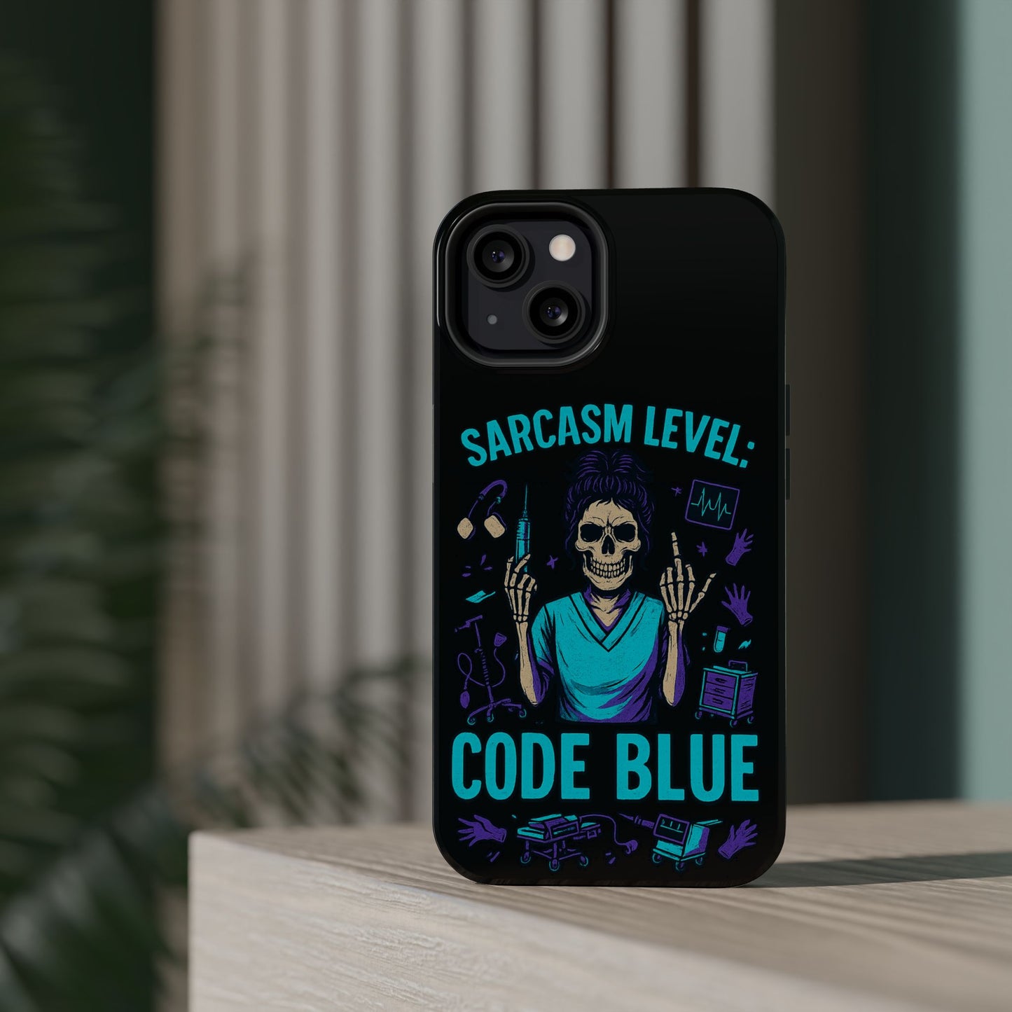 Sassy Medical Humor Phone Case - Sarcasm Level: Code Blue, Nurse Gift, Healthcare Humor, Medical Professional Accessory, Unique Phone Cover