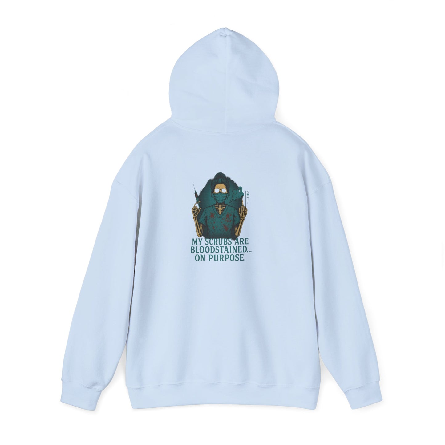 Bloodstained Purpose Hoodie - Unisex Heavy Blend Sweatshirt, Casual Wear, Gift for Him/Her, Halloween Apparel, Cozy Style