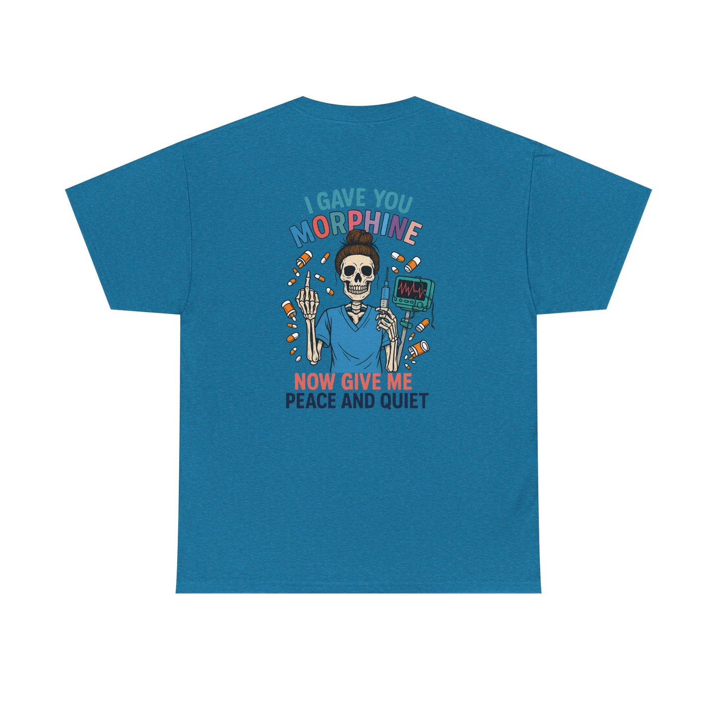 Skull Graphic Tee, Funny T-Shirt for Halloween, Unisex Cotton Shirt, Gift for Med Students, Unique Casual Wear
