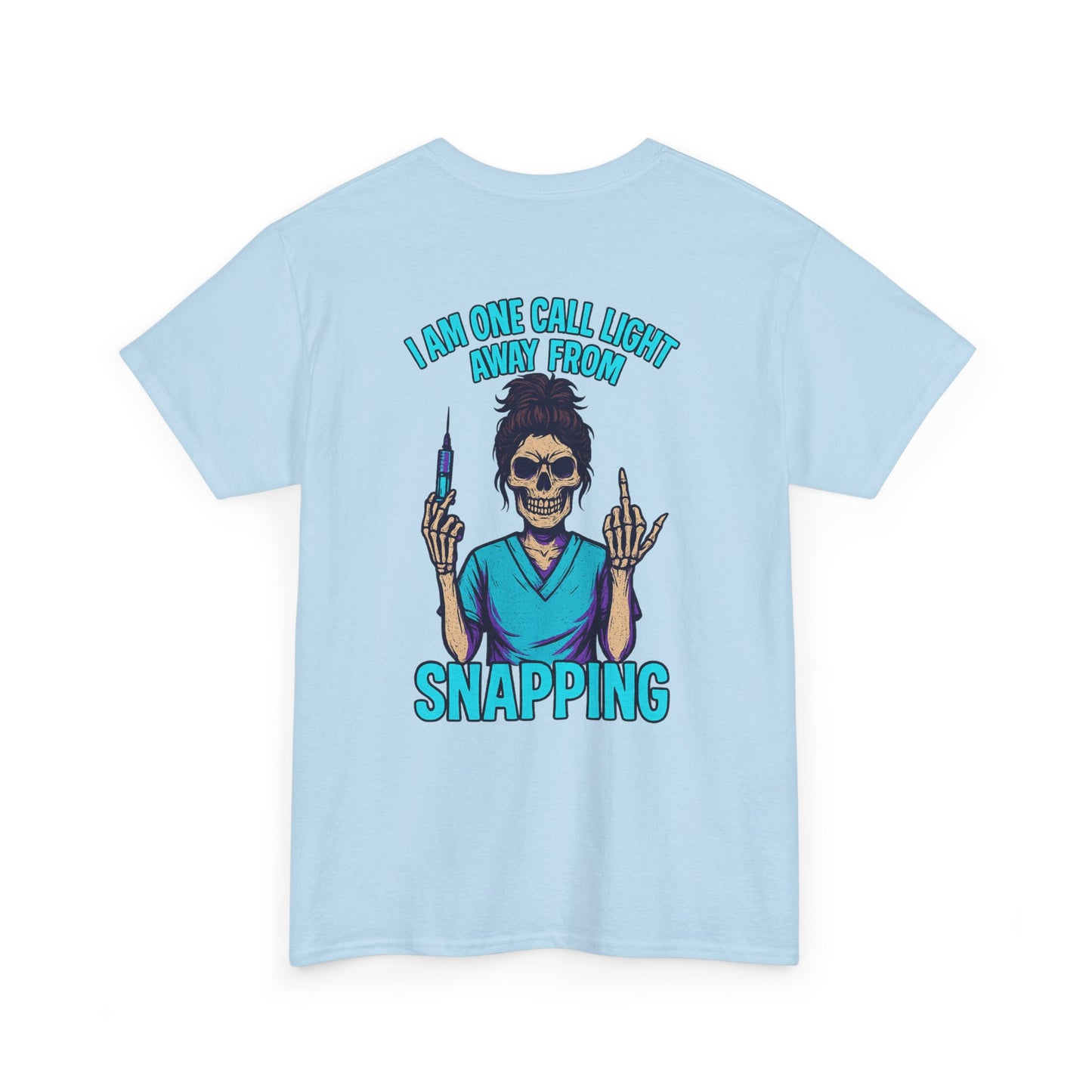 Skeleton Nurse Tee, Fun Graphic Tee, Unisex Cotton T-Shirt, Halloween Costume Shirt, Nurse Appreciation Gift, Medical Humor Outfit