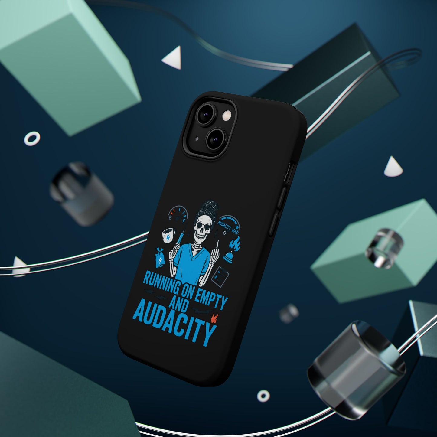 “Running on Empty and Audacity” – Nurse Chaos Phone Case