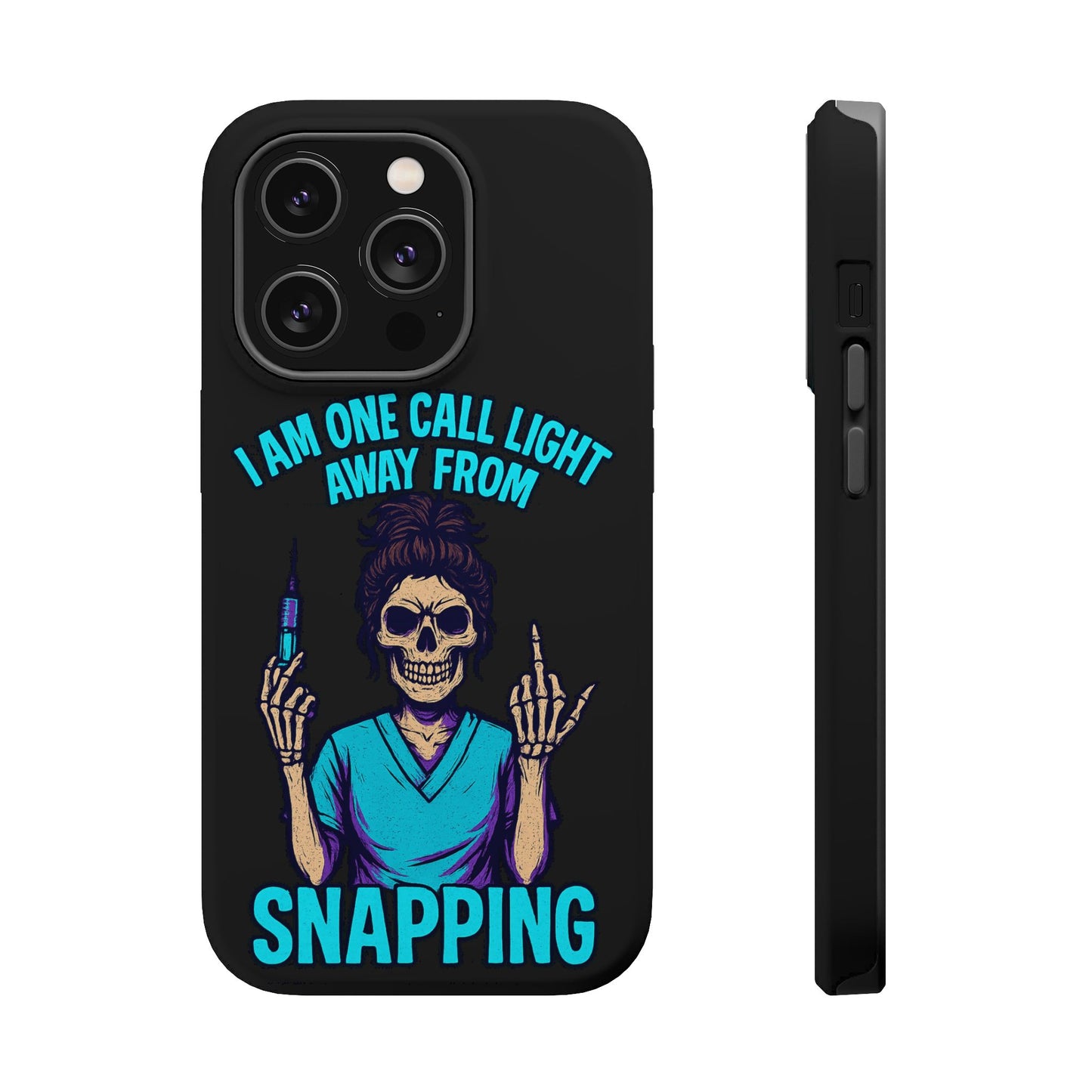 Mobile Phone Case, Funny Phone Cover, Gift for Nurses, Halloween Accessory, Skull Design