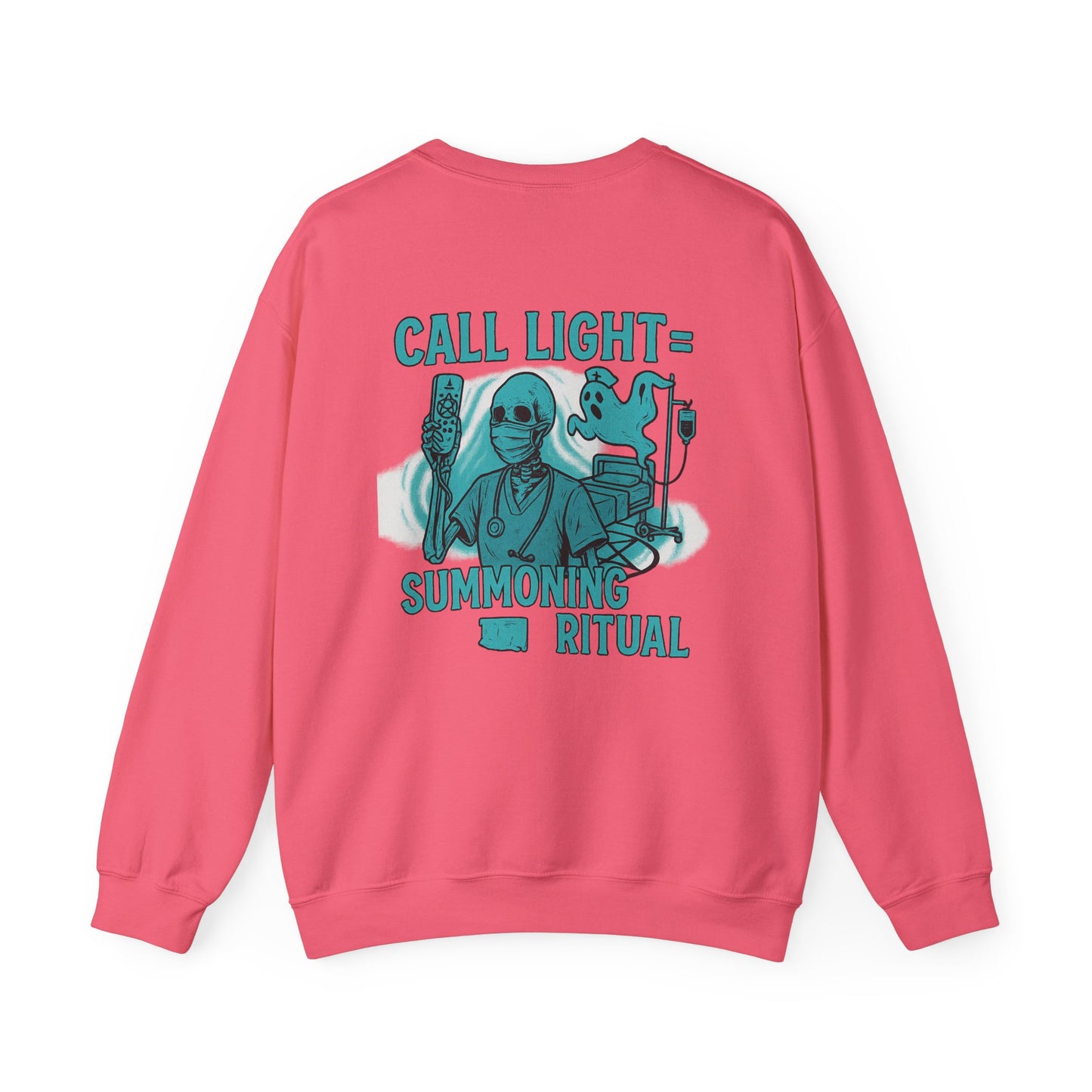 Spooky Summoning Ritual Sweatshirt, Unisex Crewneck, Halloween Apparel, Ghostly Gift, Cozy Casual Wear, Autumn Fashion