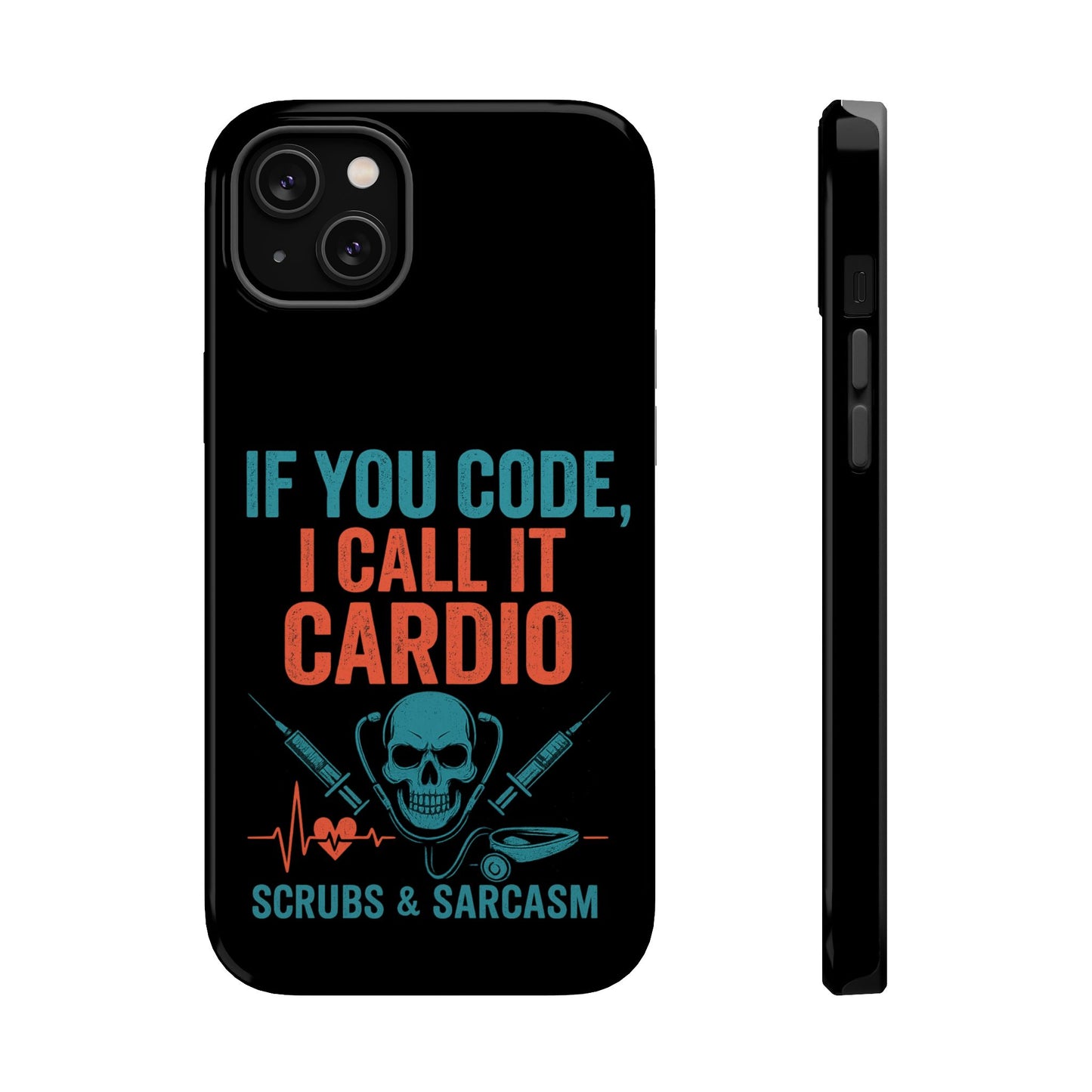 Magnetic Phone Cases for Nurses, Funny Code Humor, Cute Sarcastic Gifts, Tech Accessories, Medical Profession, Unique Design