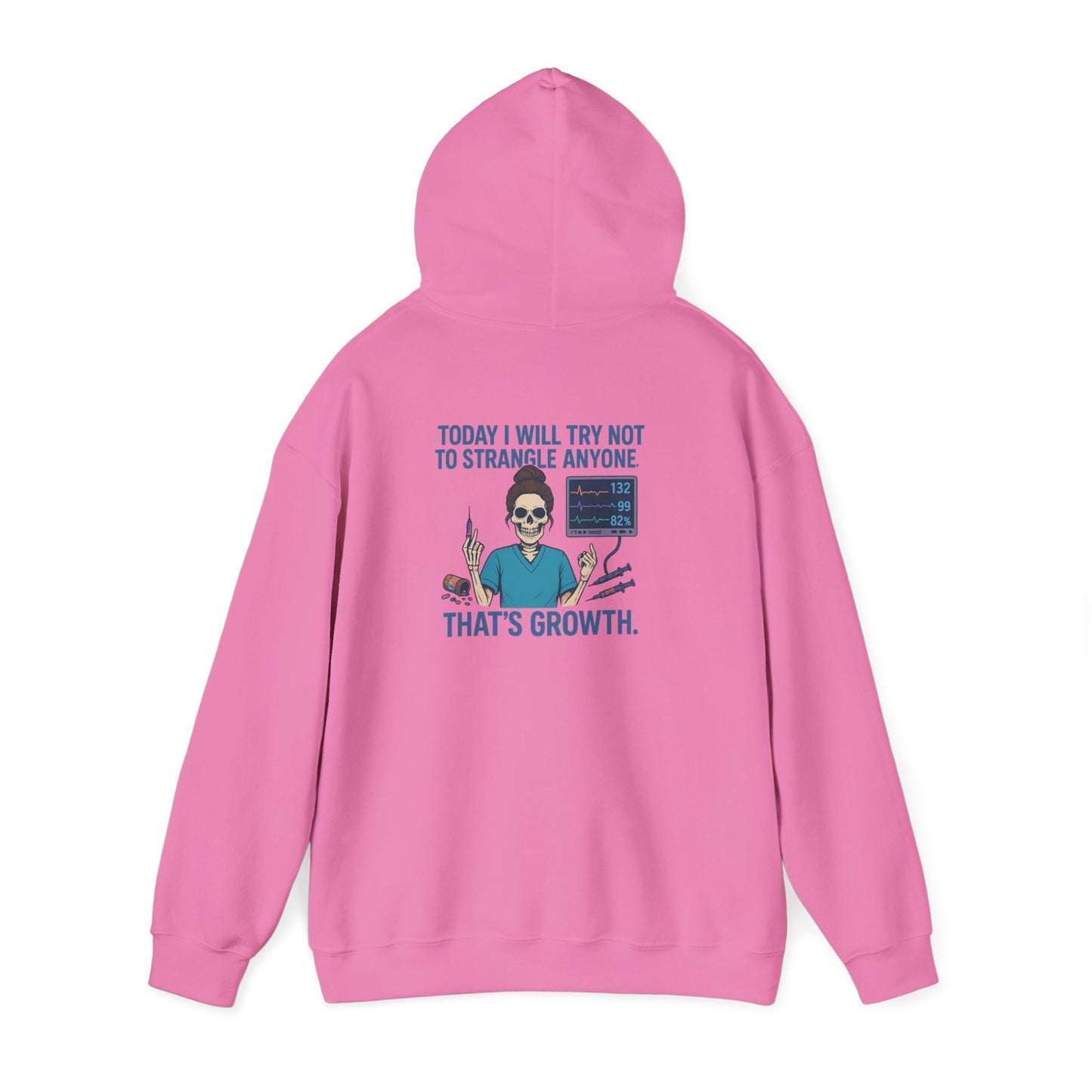 Growth Mindset Hoodie, Funny Motivational Sweatshirt, Original Graphic Pullover, Comfortable Casual Wear, Gift for Friends