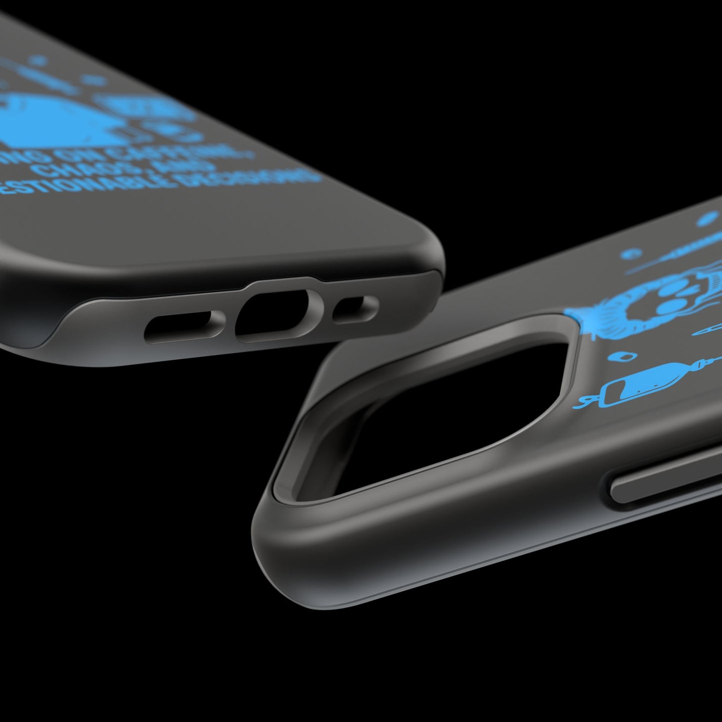 Running on Caffeine, Chaos, and Questionable Decisions” – Nurse Life Phone Case