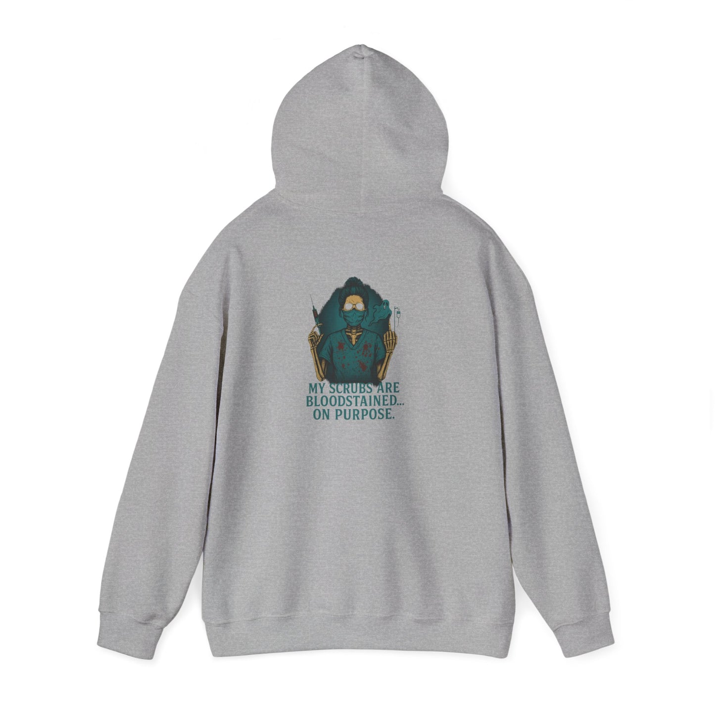 Bloodstained Purpose Hoodie - Unisex Heavy Blend Sweatshirt, Casual Wear, Gift for Him/Her, Halloween Apparel, Cozy Style