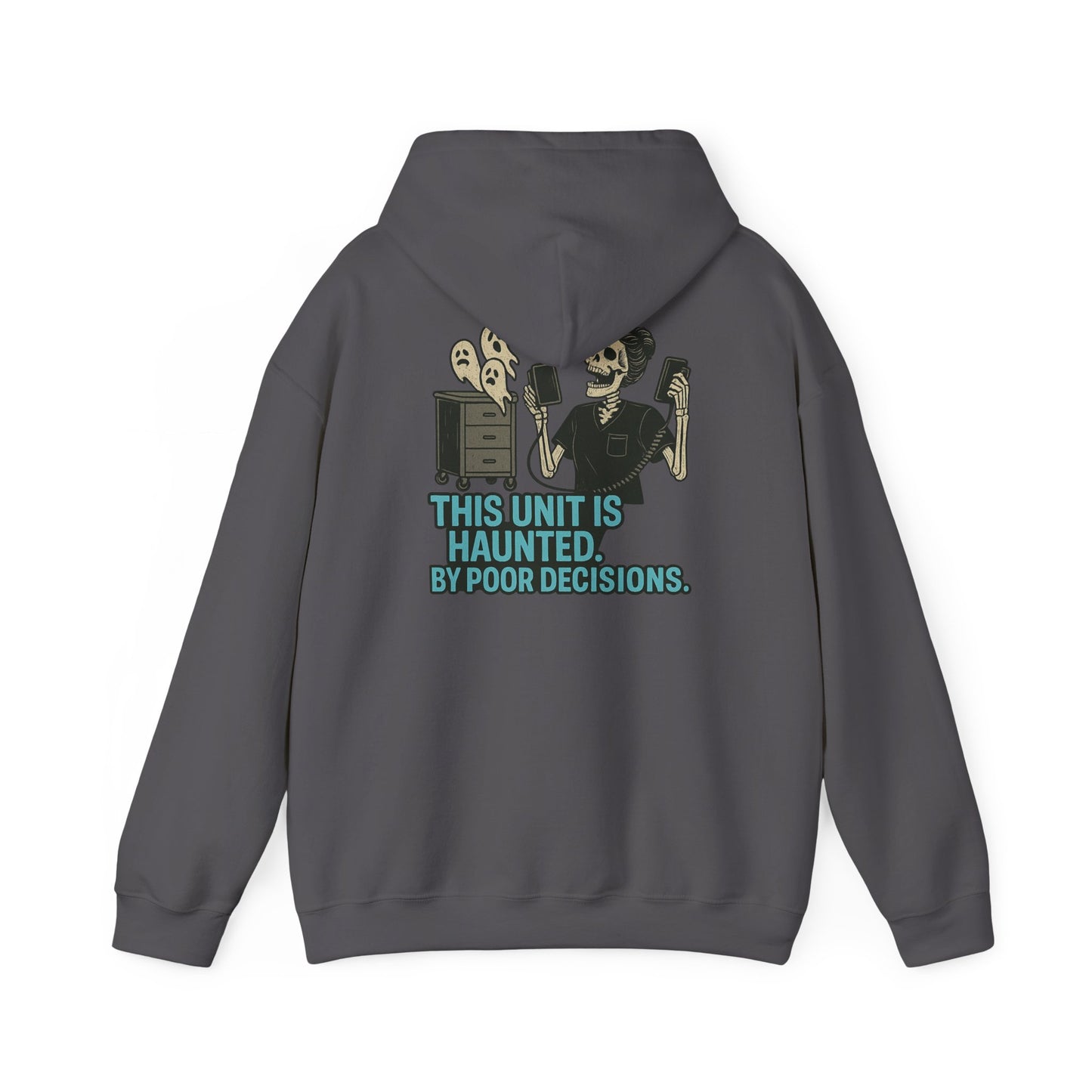 Halloween Haunted Sweatshirt, Unisex Hooded Sweatshirt, Spooky Gifts, Funny Halloween Apparel, Gifts for Him, Her, and Them