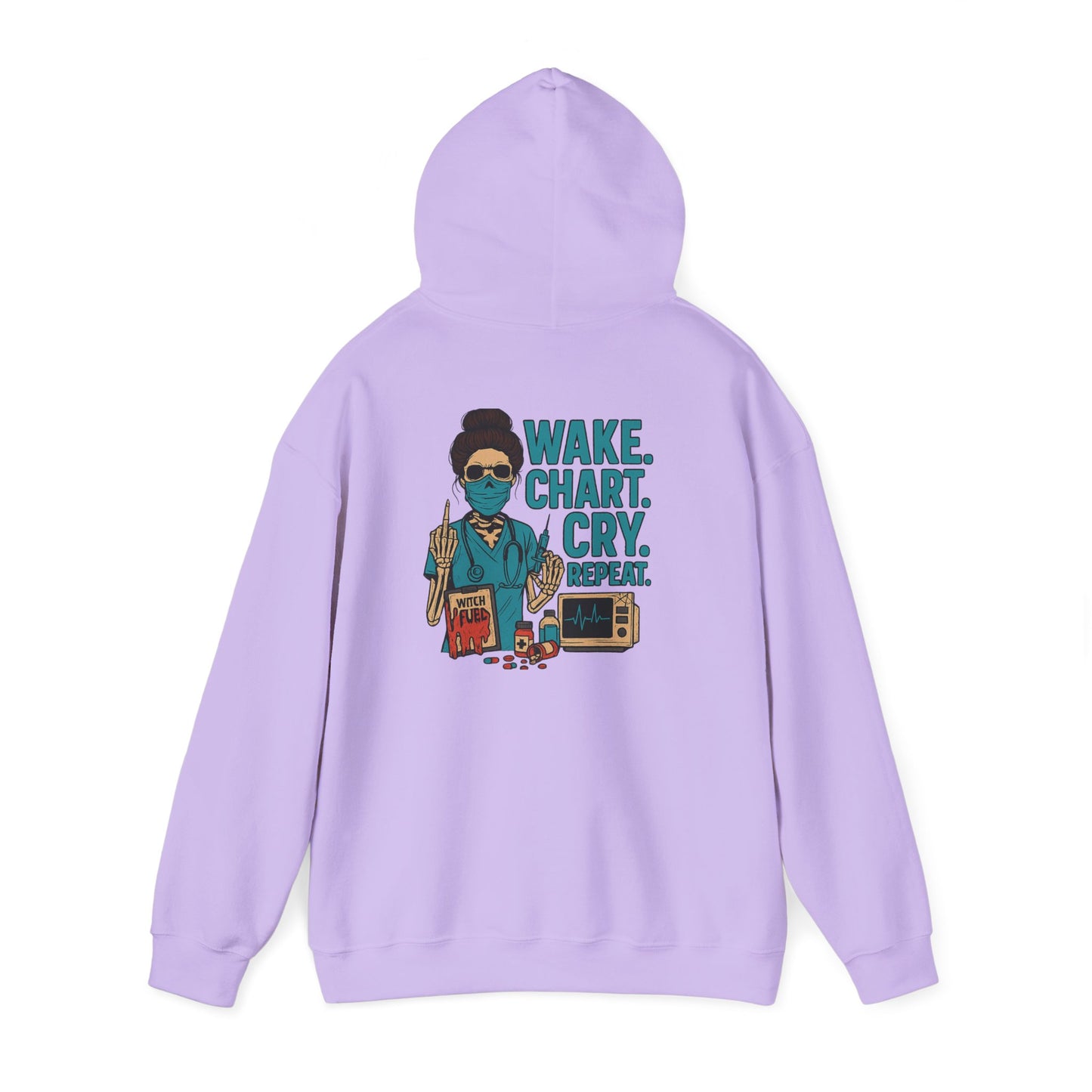 Creative Artist's Hoodie: Make. Chart. Cry. Repeat. - Unisex Heavy Blend Sweatshirt