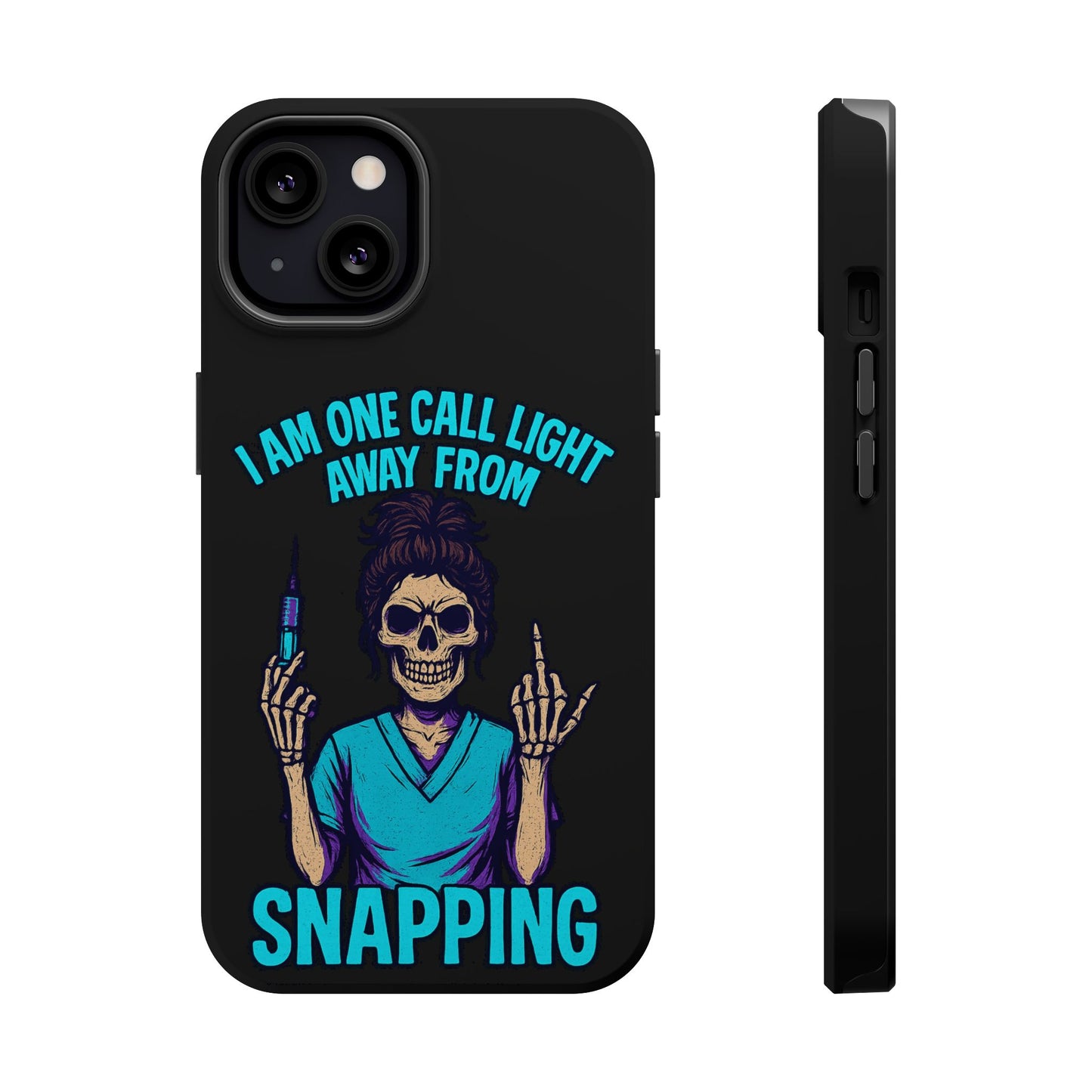 Mobile Phone Case, Funny Phone Cover, Gift for Nurses, Halloween Accessory, Skull Design